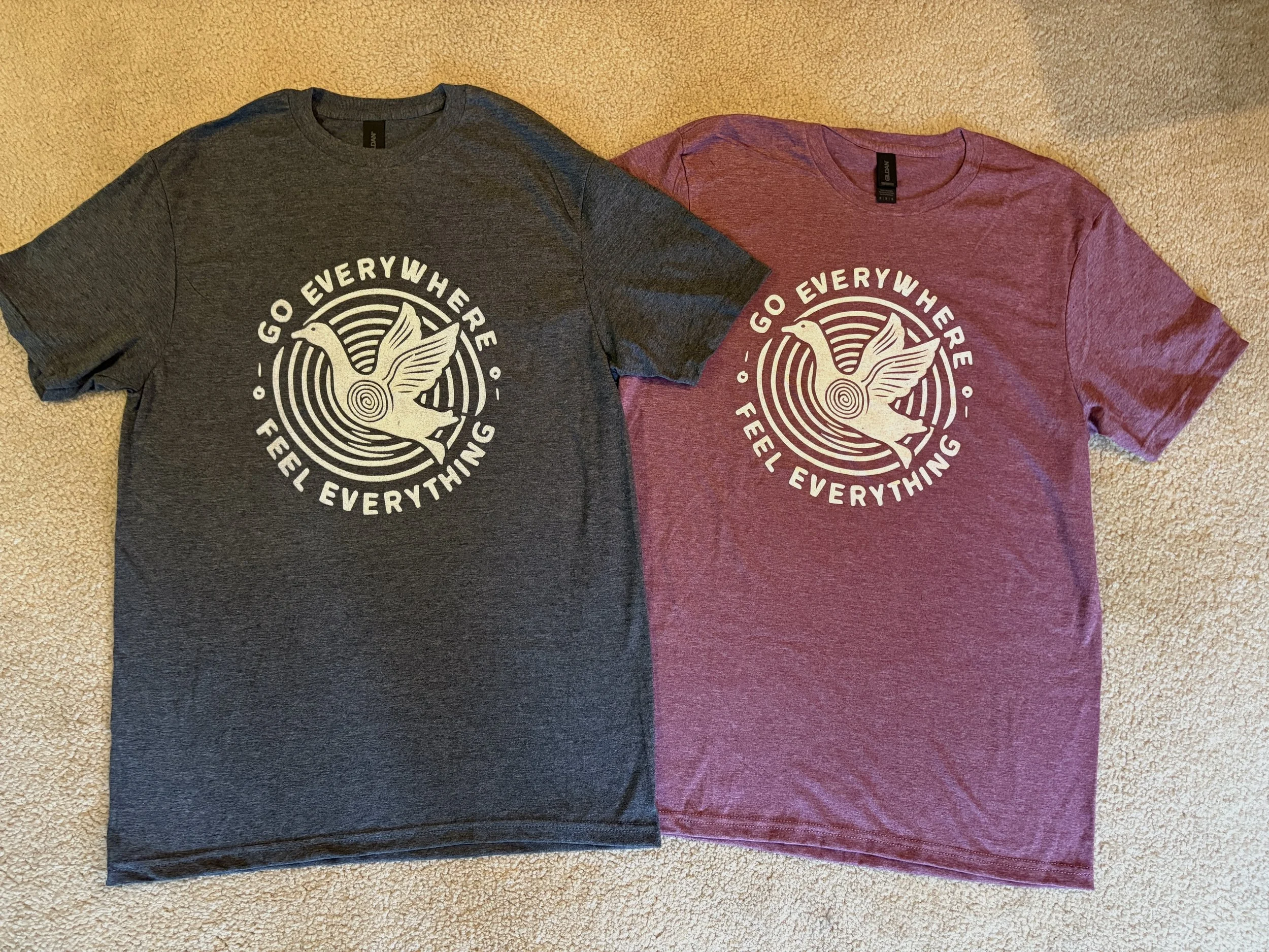 Goose Western Sun - Heather Grey or Maroon Crew Neck