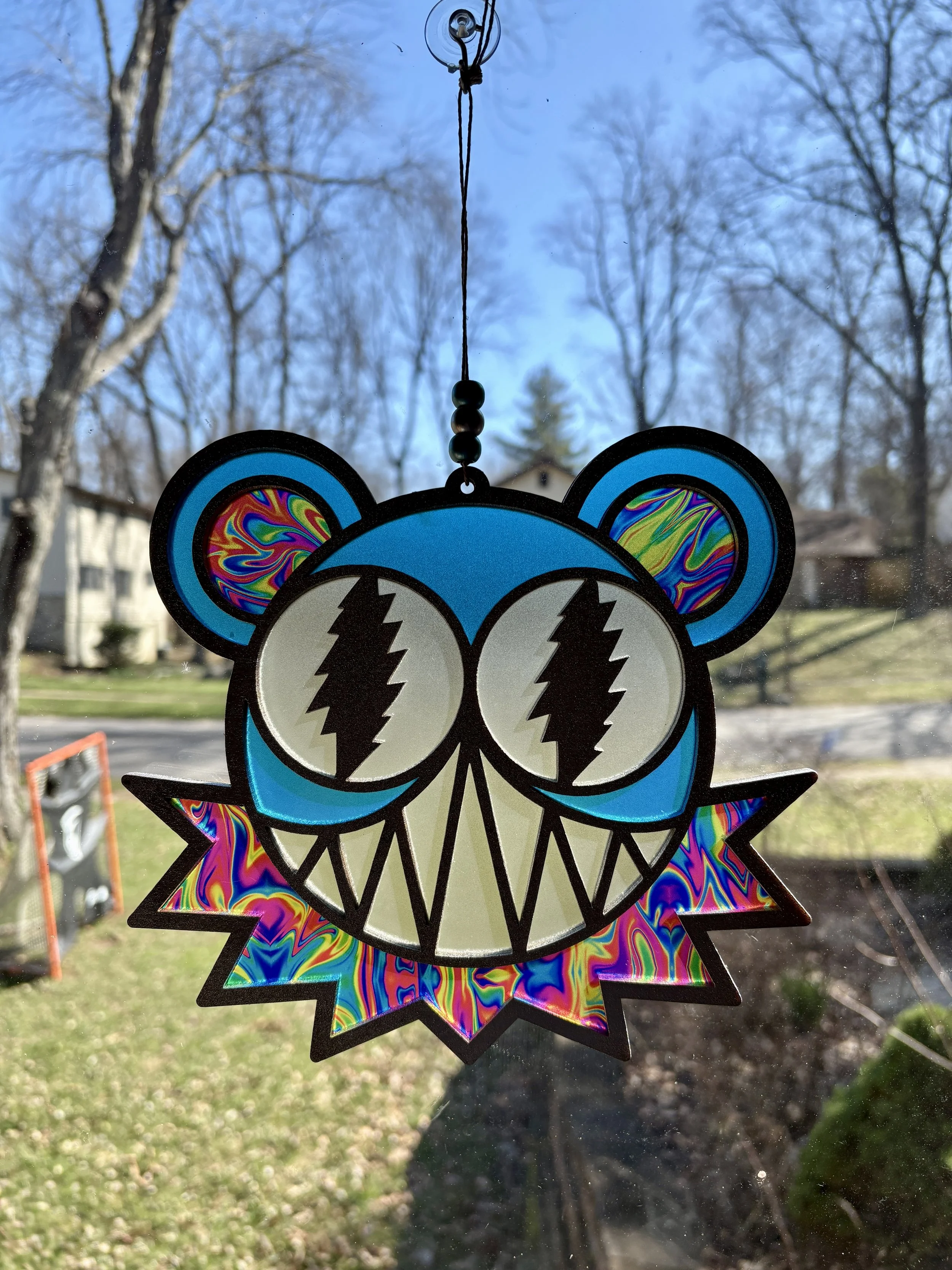 JRAD Bear - Blue Rainbow (8")