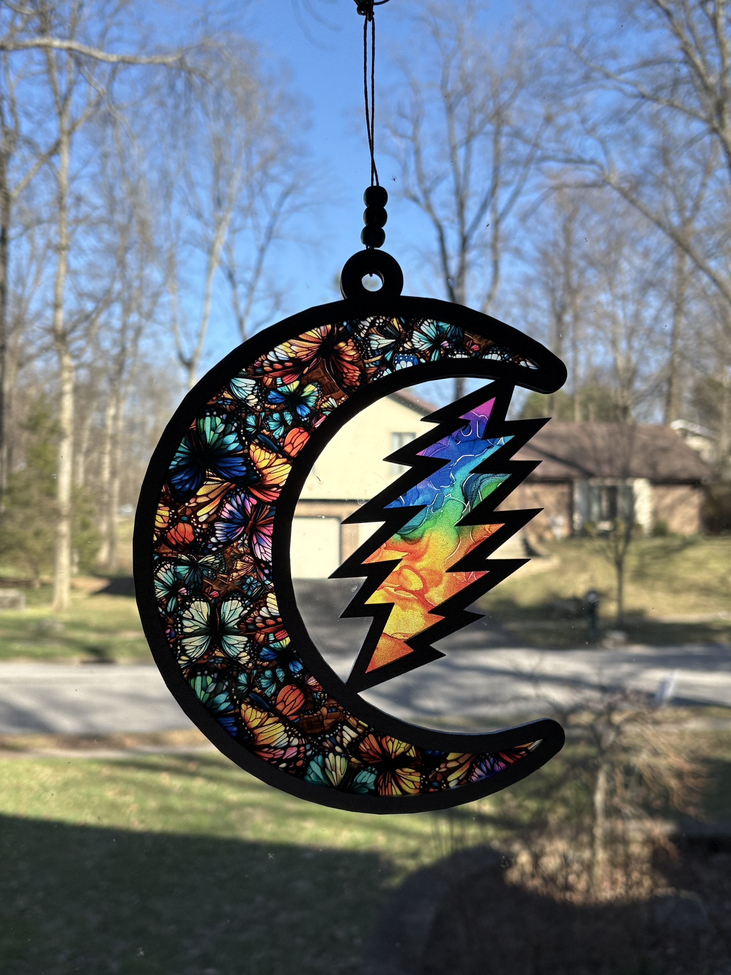 Moon - Rainbow Butterflies (7 x 9")