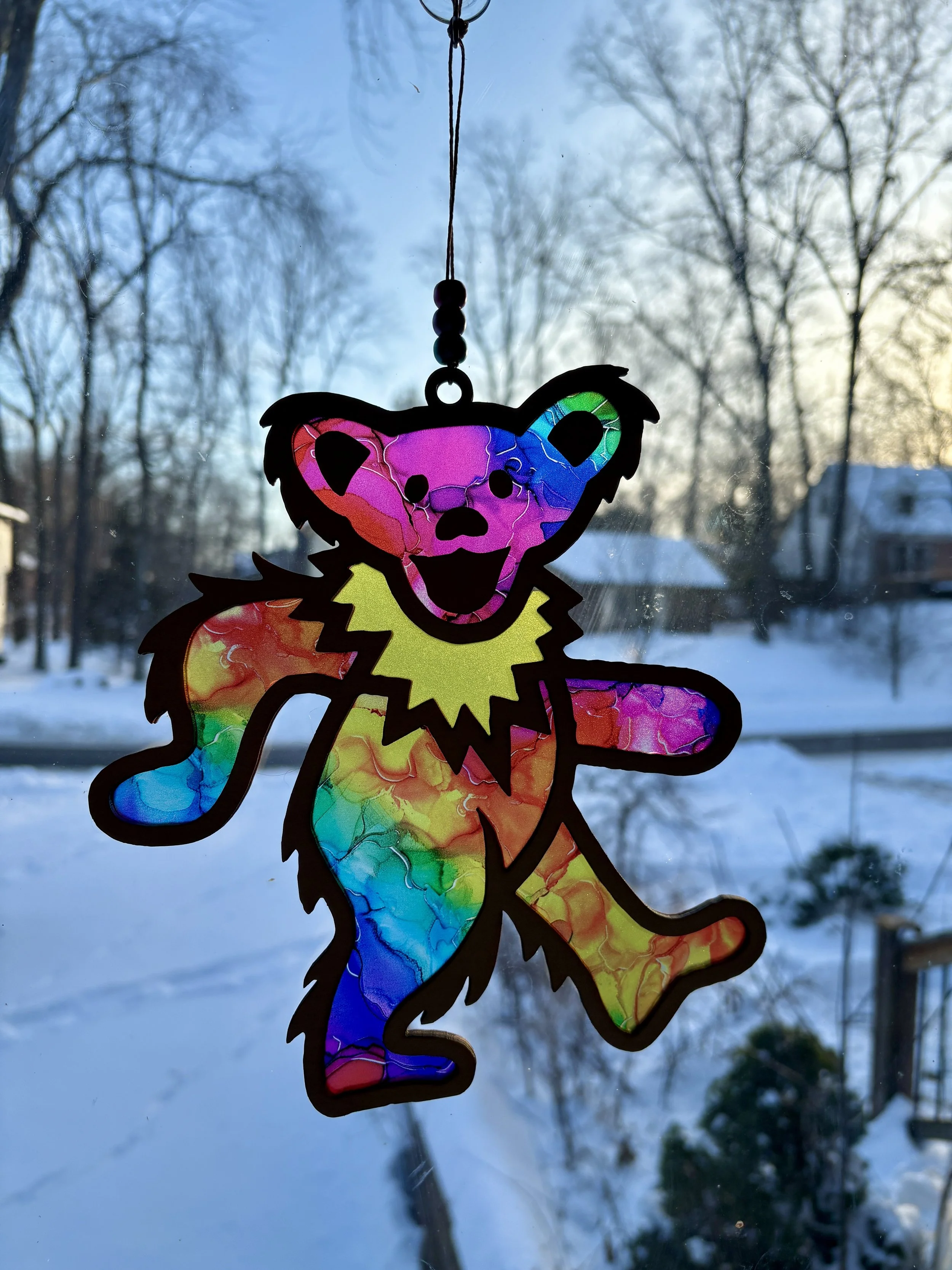 Dancing Bear -  Rainbow (8")