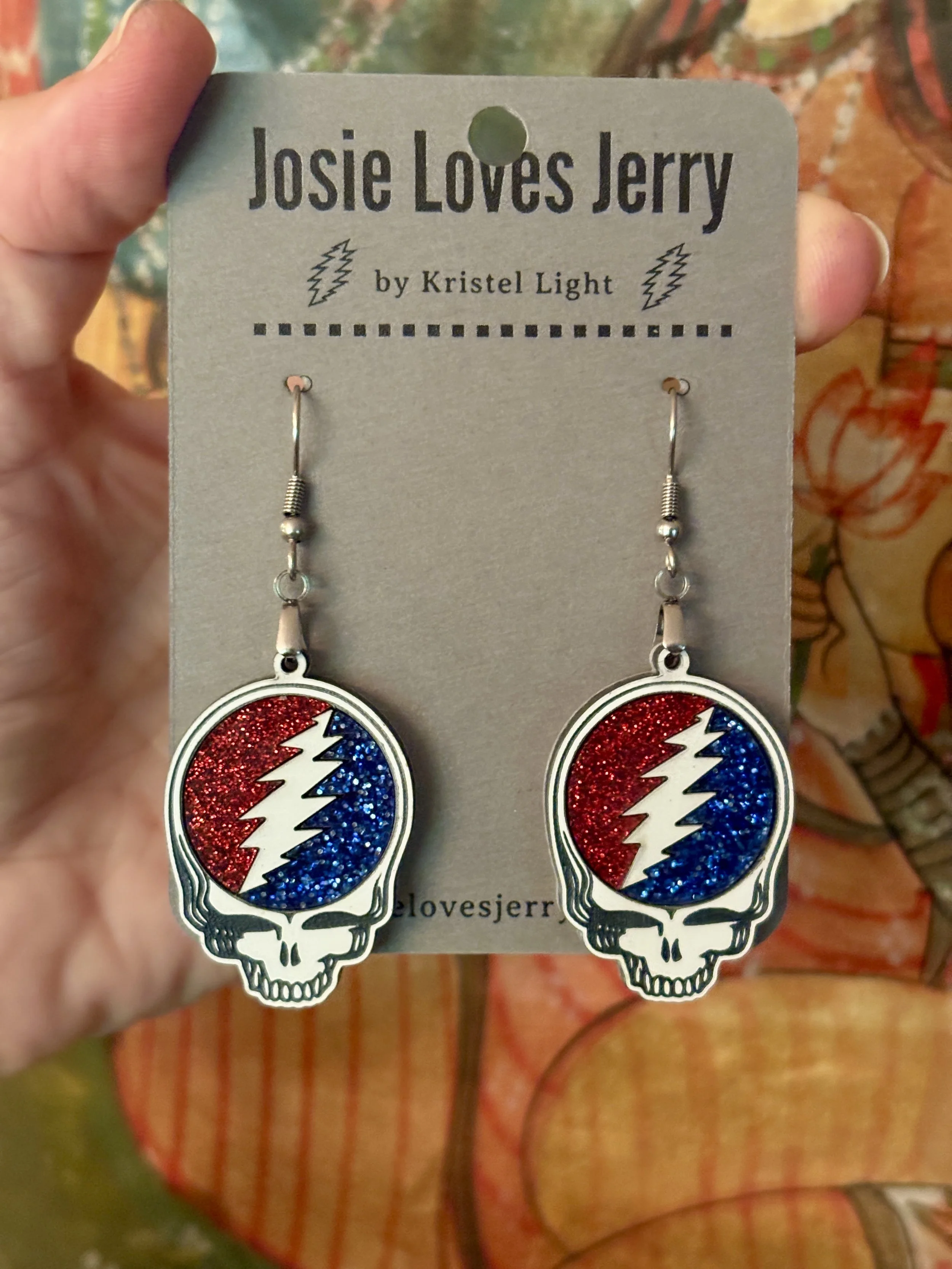 Red & Blue Glitter Stealies