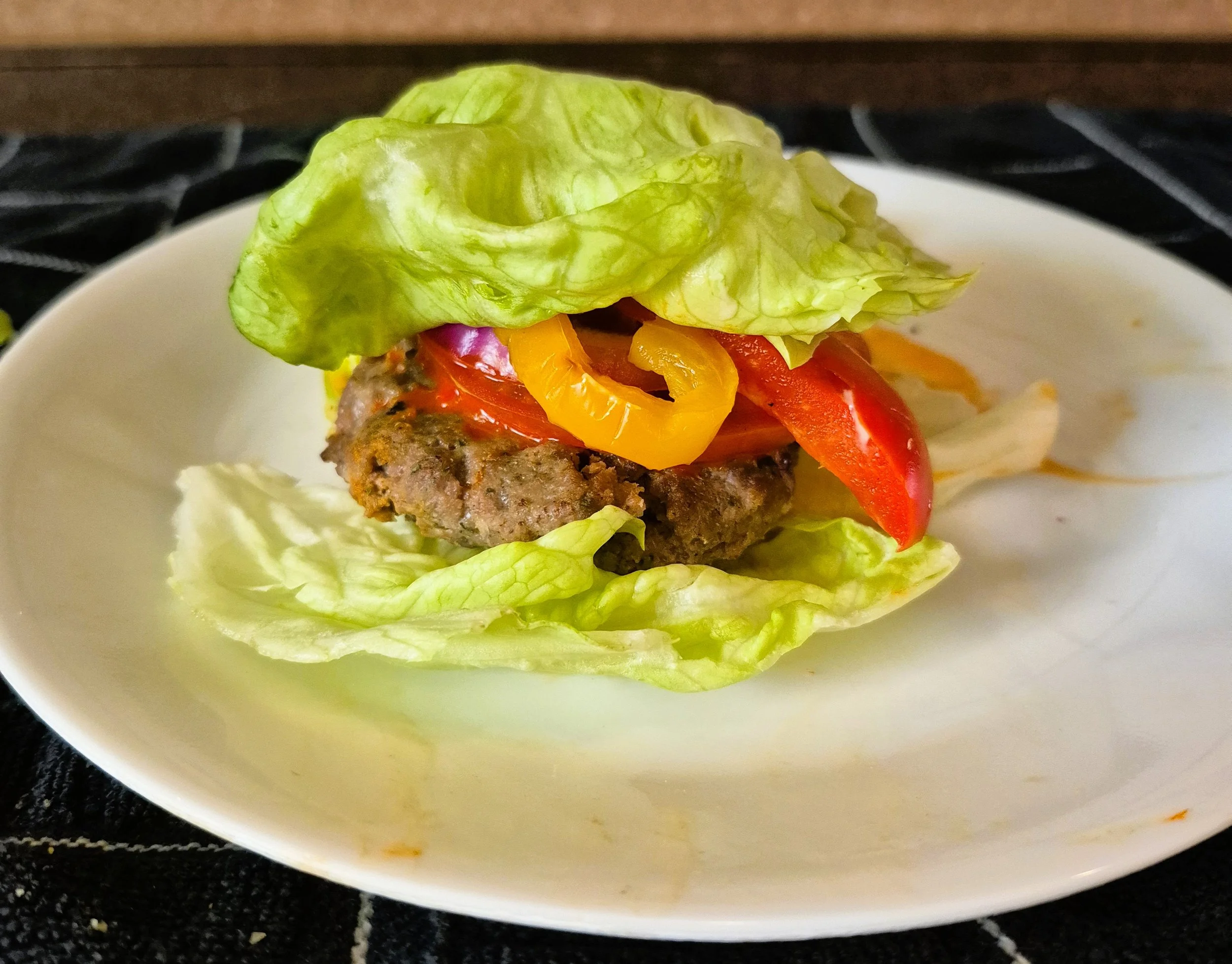 Beef Burger With Lettuce