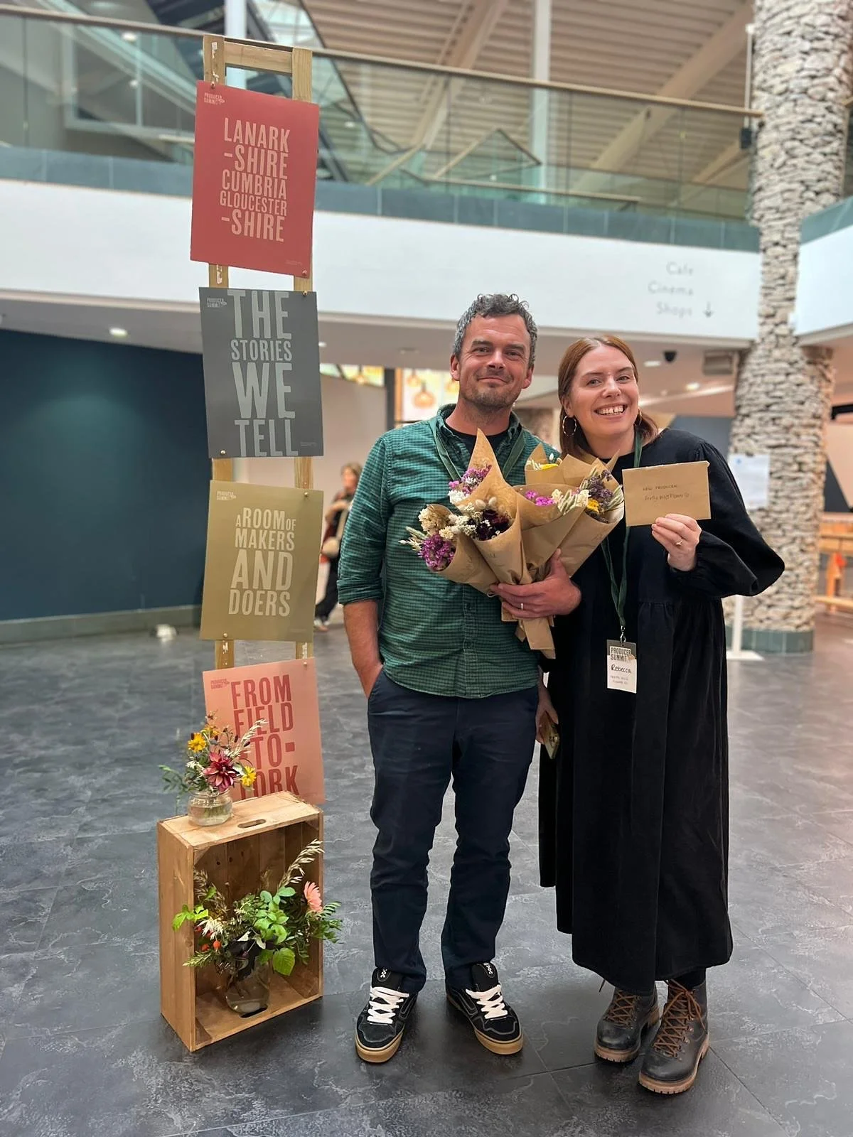 We only went and won Best New Producer at the Westmorland Producer&rsquo;s Summit today! 🥰💪🏻🥳🙌🏻🙏🏻

We are so chuffed to be selling our dried flower bunches at Tebay North &amp; South and Cairn Lodge Services. And of course from our @nestcumbr