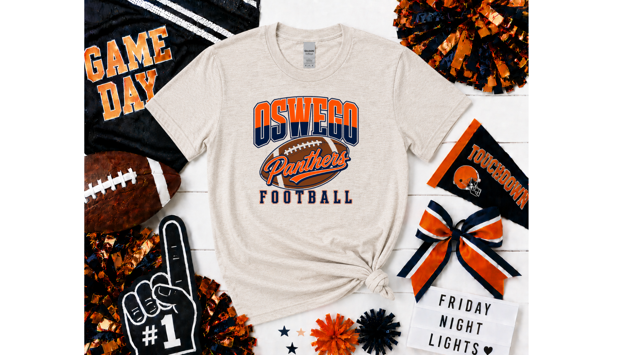 Oswego Football (Bears and Panthers) - Youth Gildan & Hanes