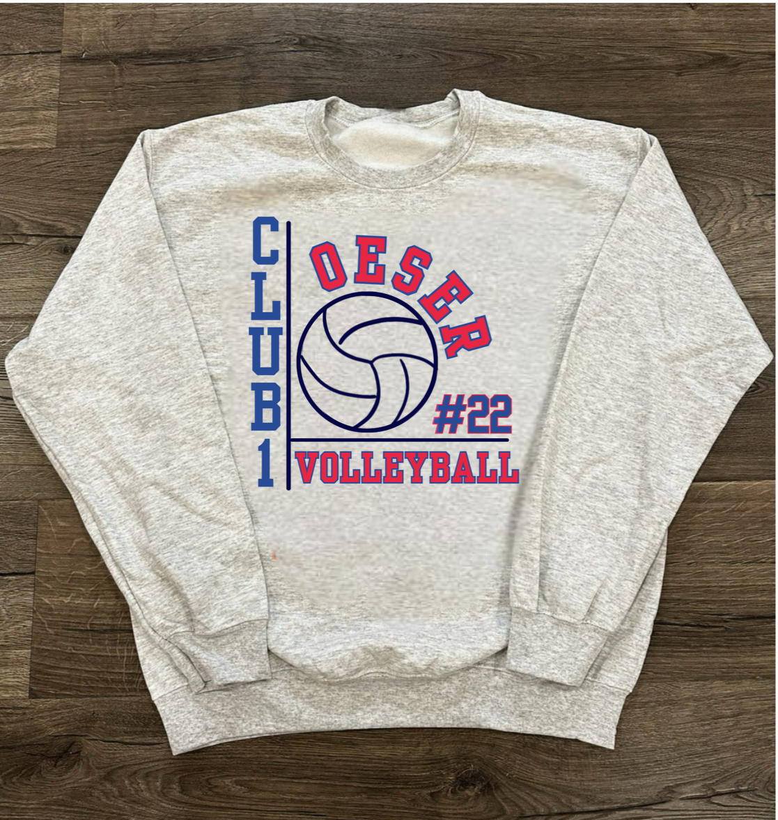 Big Volleyball with Name and Number