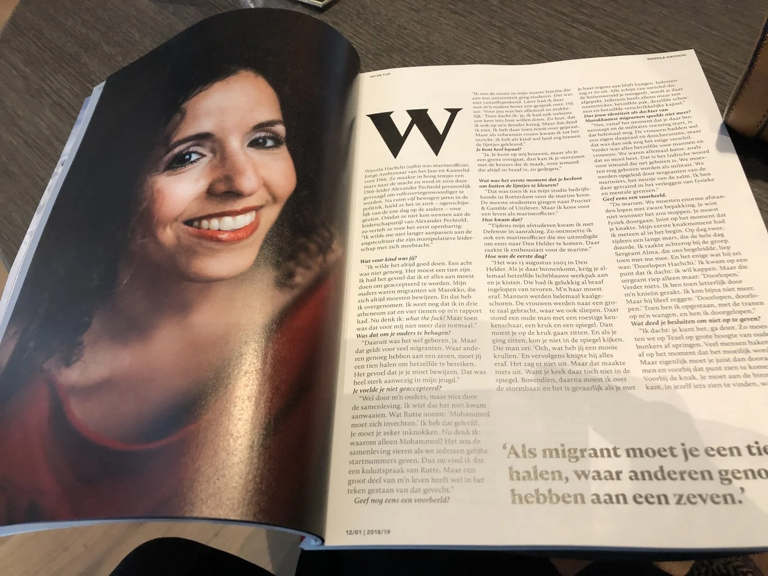 Interview in HP / De Tijd