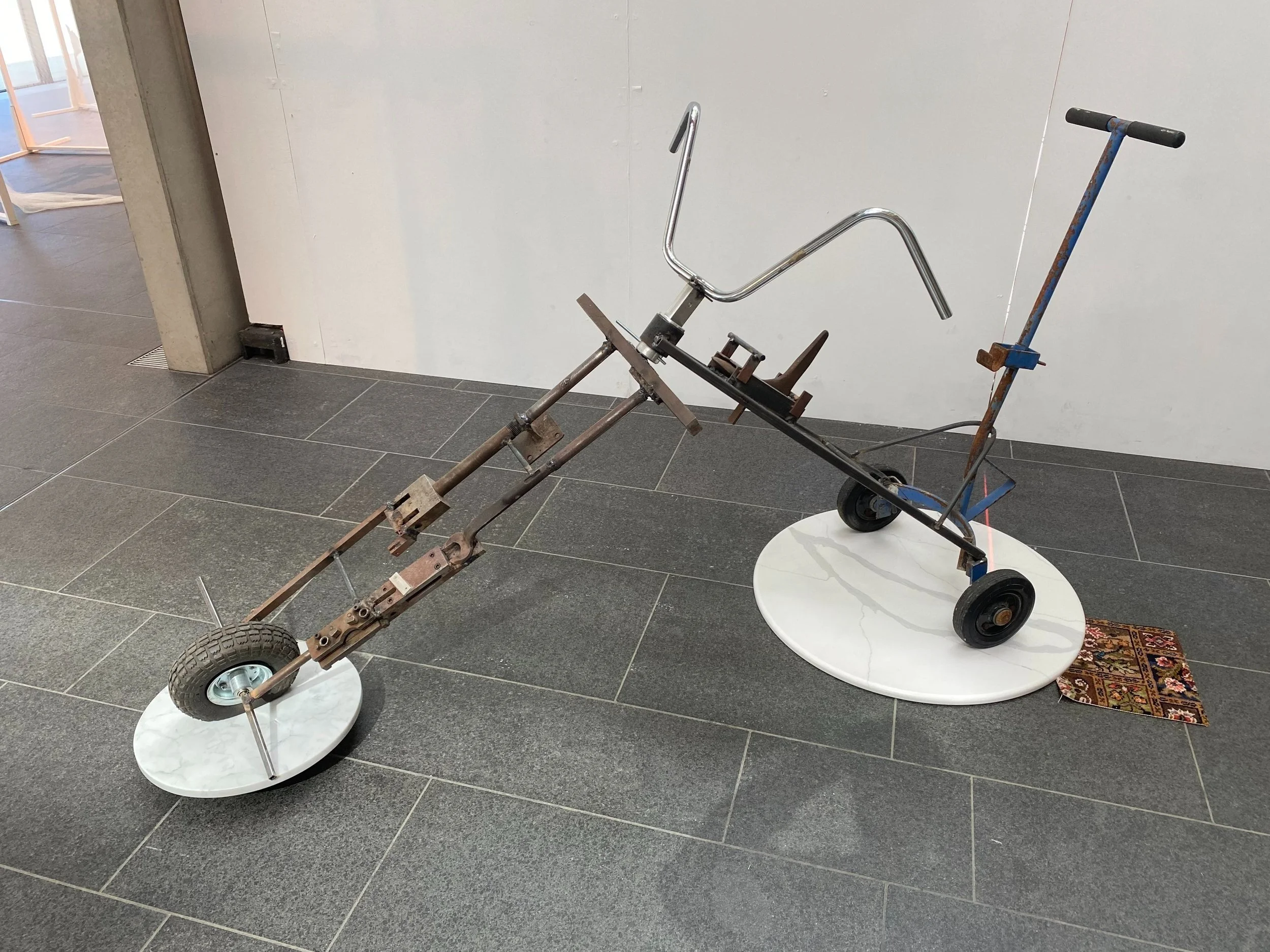 Lump Of Shit In The Shape Of A Bike, 2024, Welded Found Object Sculpture