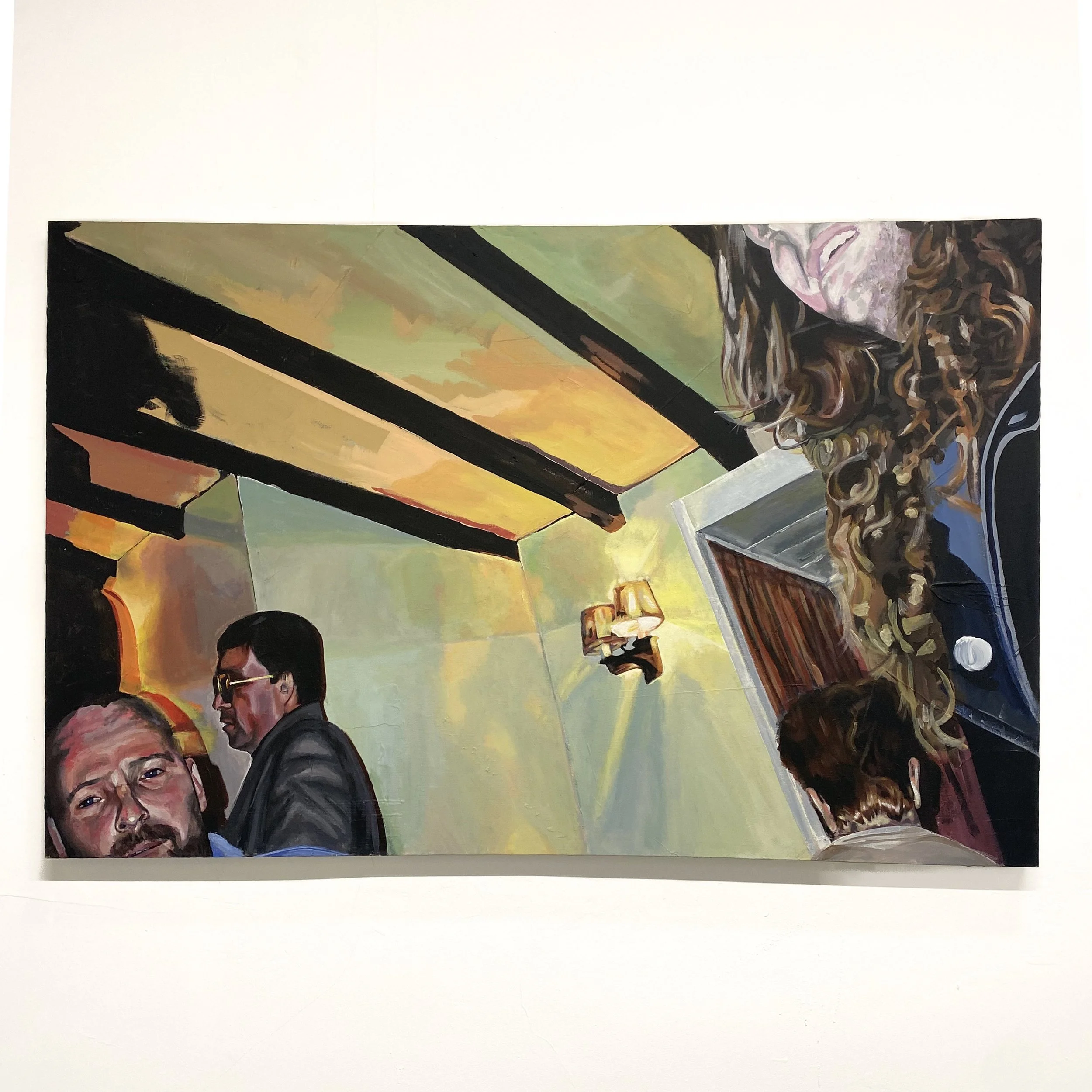 The 6 O'clock Club, 2024, Acrylic on stretched canvas 