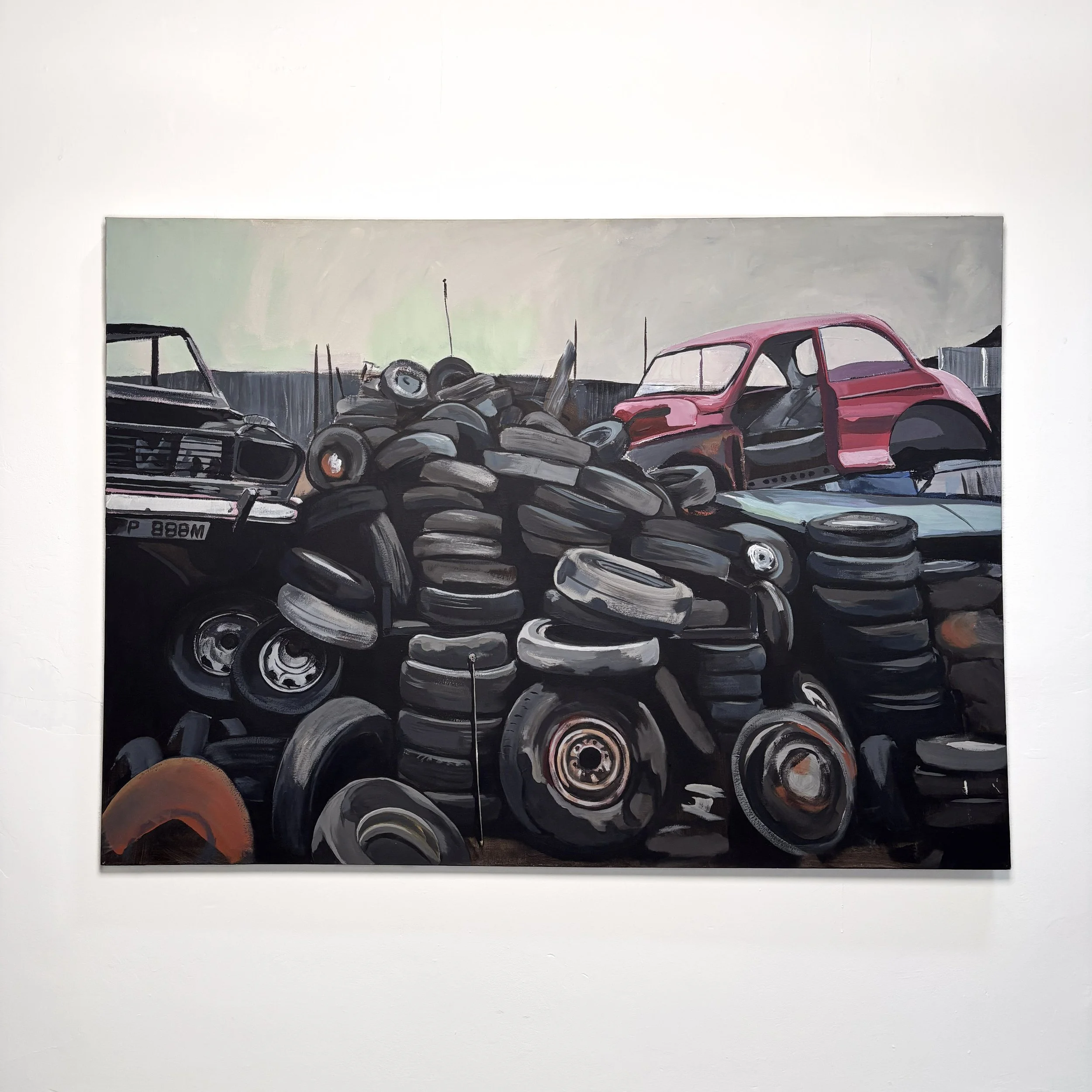 Most men Lead Lives Of Quiet Desperation i, 2023, Acrylic on stretched canvas.