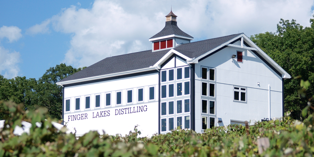 Finger Lakes Distilling overlooking Seneca Lake