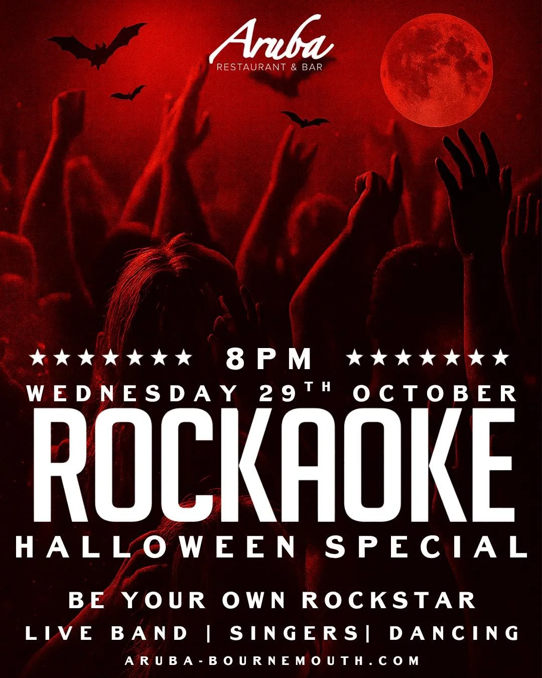 Halloween Rockaoke for the ones who don’t whisper👻
Dress like trouble. Sing like revenge👹
Prizes for best costume, worst singing, and most dramatic mic drop🎤
Join us on Wednesday the 29th of October for a night of ghostly vocals, cursed c