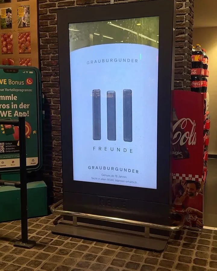 Sorry, your screentime is about to increase. We developed and executed the dOOH @rewe campaign for @dreifreundeweine. Starting now, you can see @matthiasschweighoefer &amp; @joko drinking, laughing, loving and making wine appealing to you. Cheers! 💘