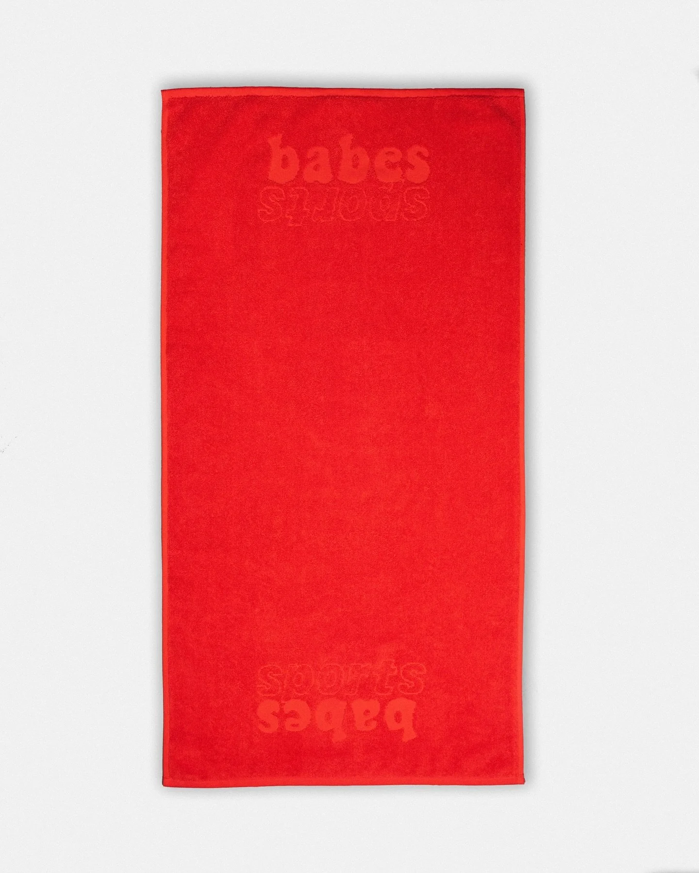 babes towels for sweaty bodies and those who like red #babessports #babesagency