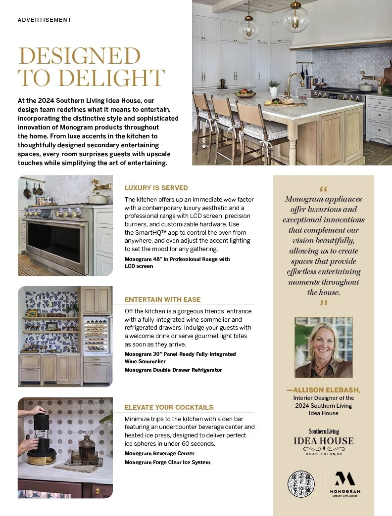 Printed advertorial for GE Monogram