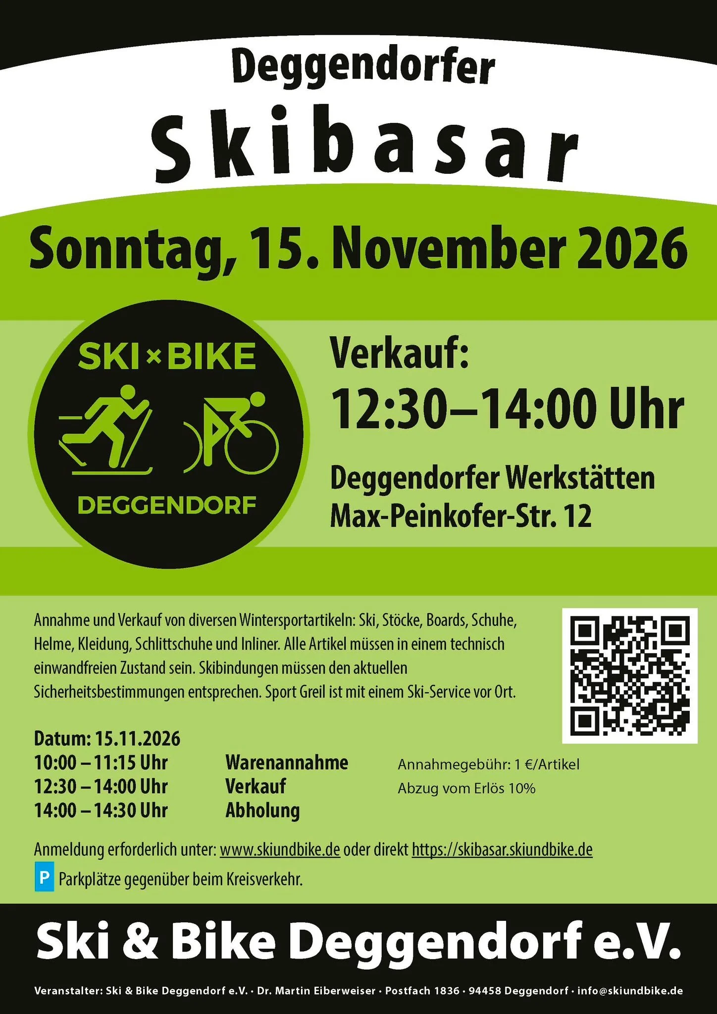Skibasar am Sonntag, 15.11.2026