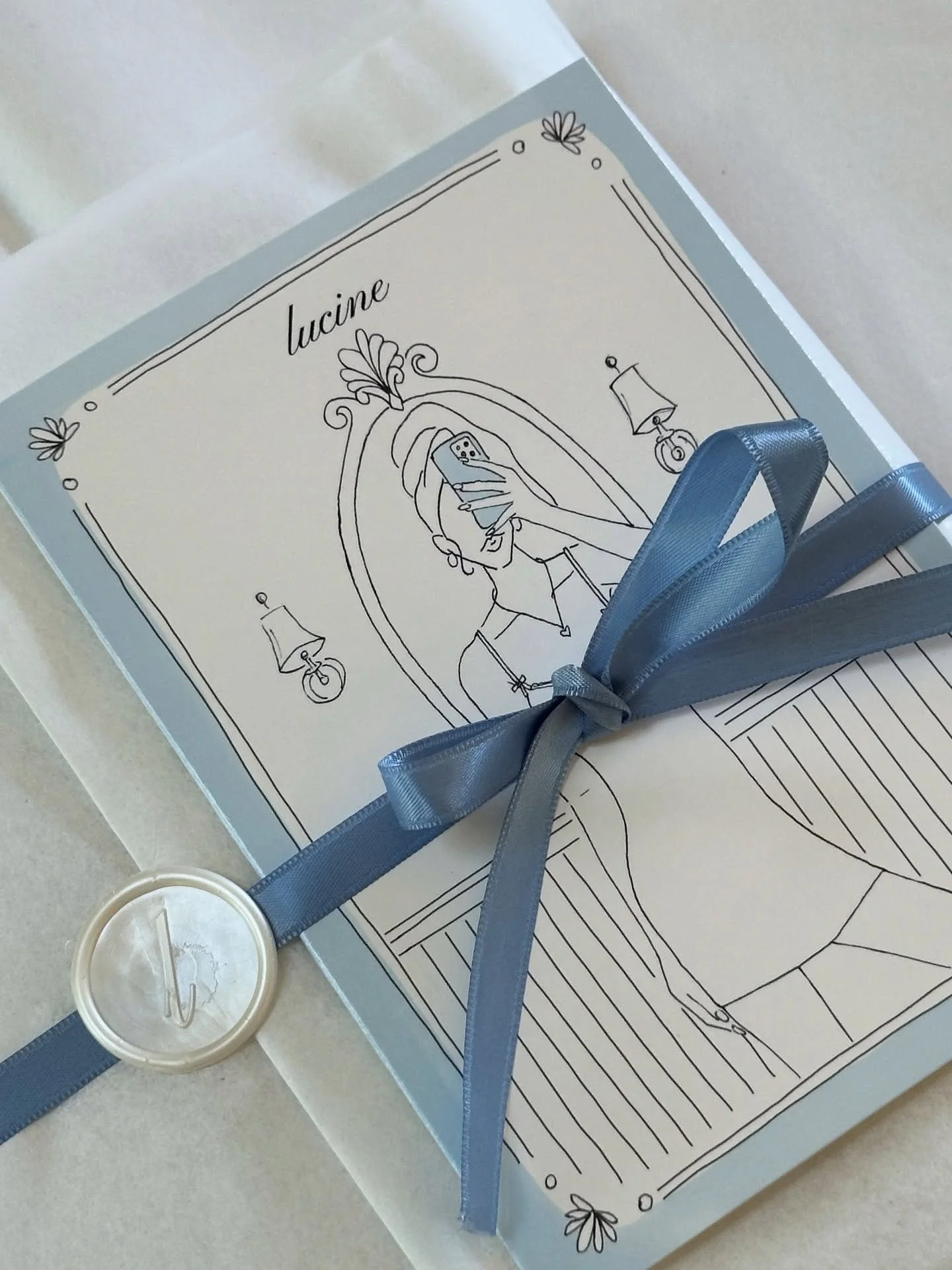 Packaging details matter ✨ Loved designing these cute thank-you cards for @wearlucine by Nat. She so thoughtfully curated every part of her product experience, adding an intimate and genuine touch. Check out her timeless nightie made with Certified O