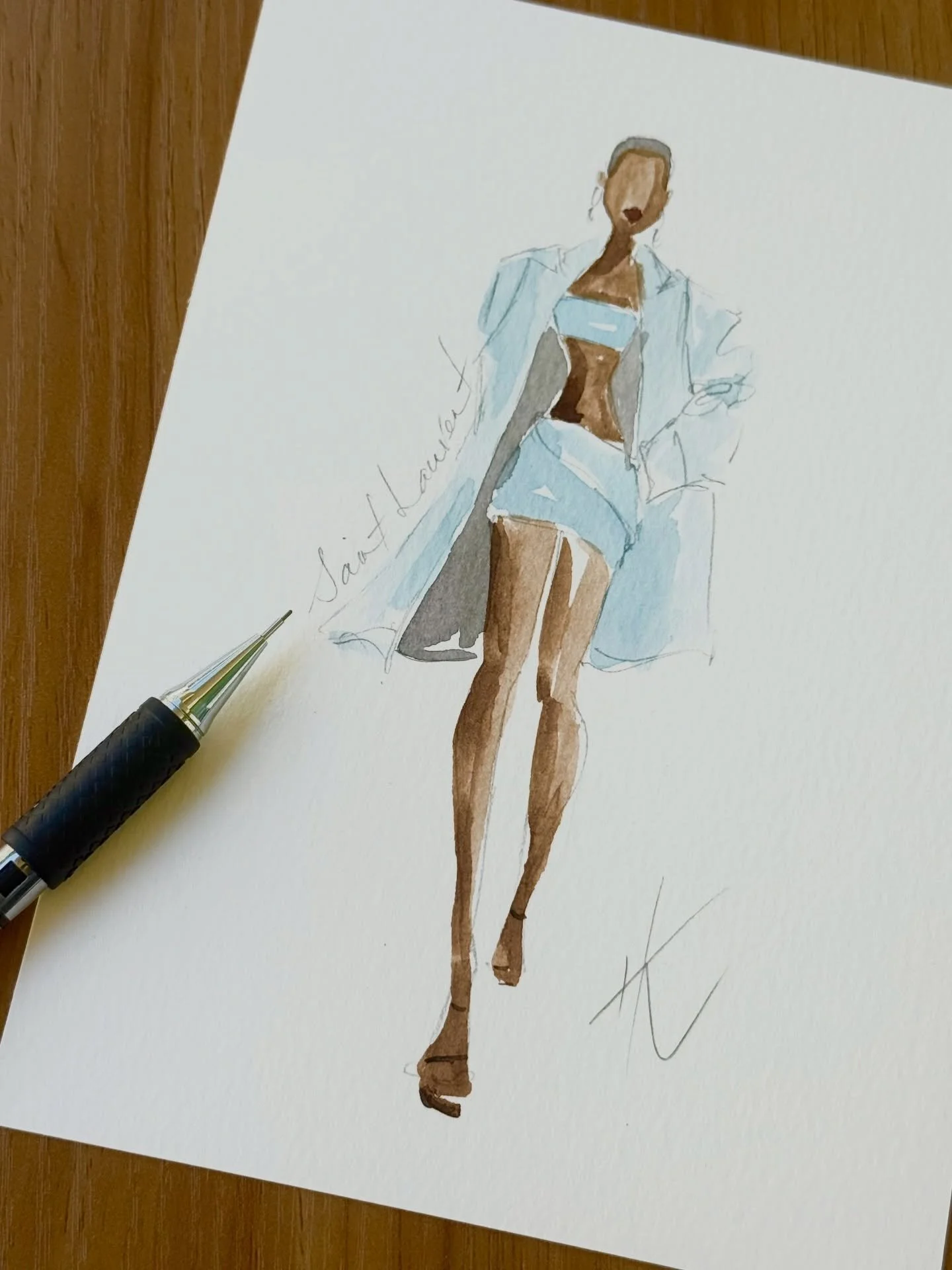 Inspired by the Spring/Summer 2024 runway from @ysl

The oversized blazer &amp; trench coat will forever be one of my favorite looks. Pair it with one feminine garment and you&rsquo;ll be walking on the runway wherever you go.