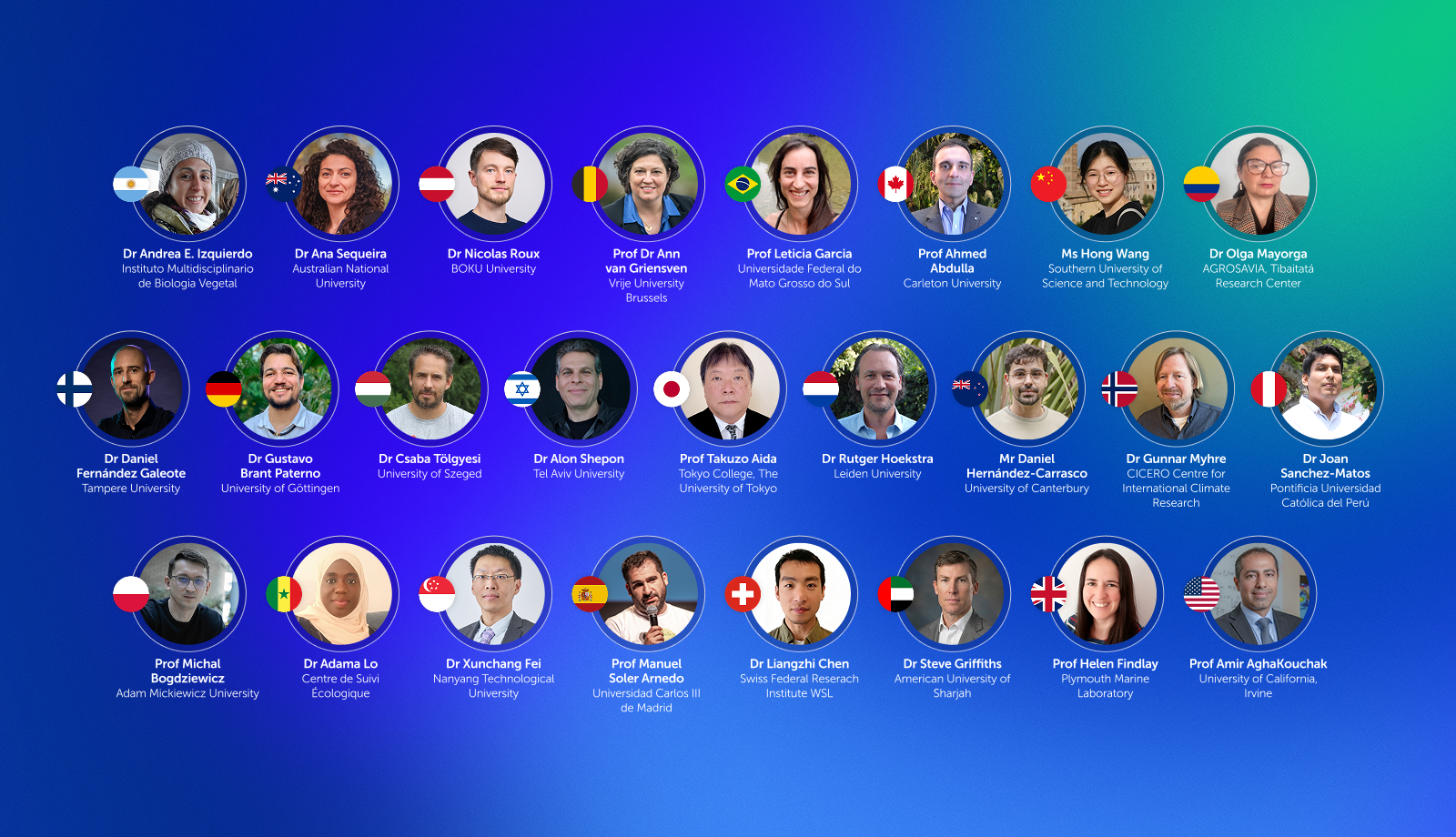 25 National Champions Powering Transformative Science for Healthy Lives on a Healthy Planet