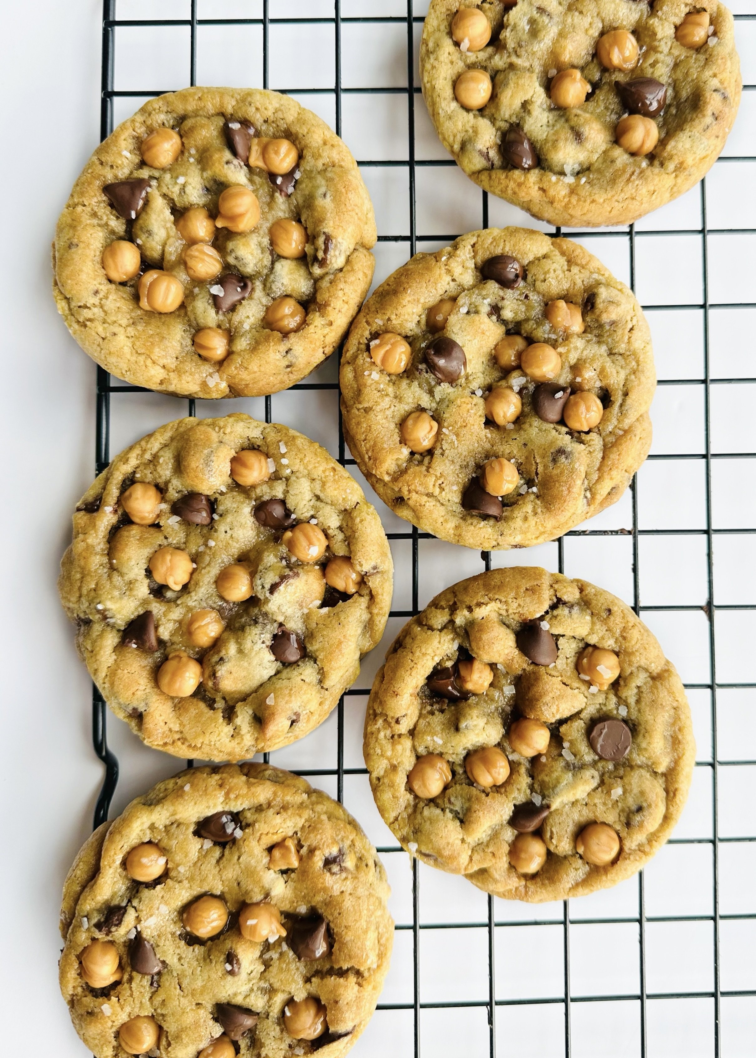 Salted Caramel Chocolate Chip Cookies
