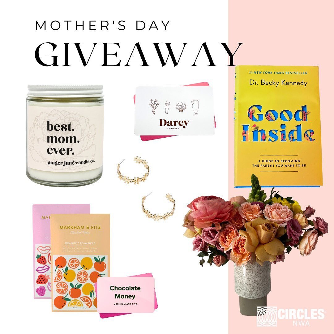 Guyyyyyys very very excited to be a part of this! Mother&rsquo;s Day is just around the corner and we have the perfect giveaway for the best mother in your life (or to treat yourself!) Circles NWA has partnered with all our favorite local, mom-owned 