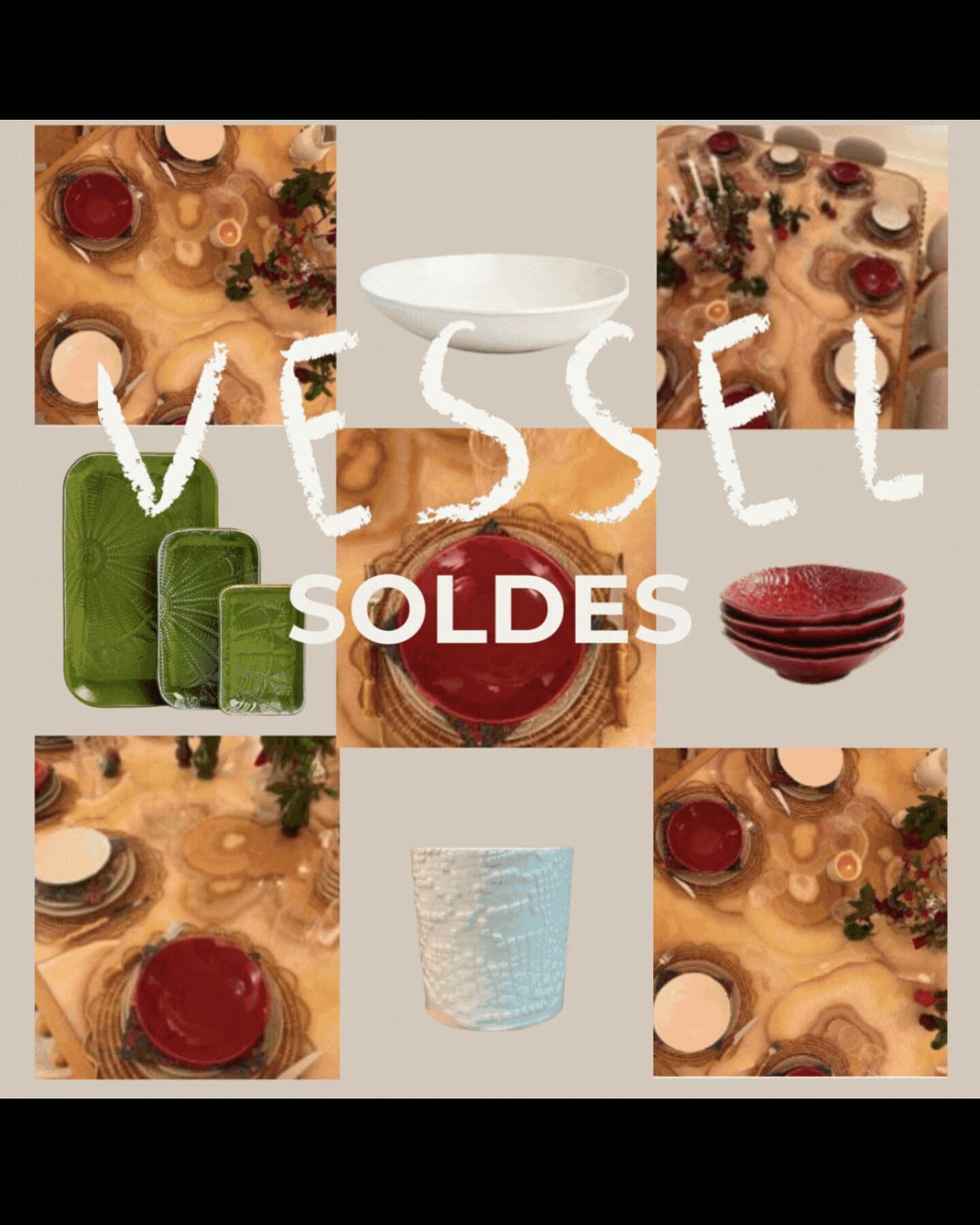 Profitez des soldes VESSEL! -20%  avec le code VESSEL2024 

#ceramique #ceramiqueartisanale #ceramicart #soldes #artdelatable #tableware #ceramics #handmadeceramics #saladier #assiettes #vaisselledecouleur #colorfuldish #tableware #decoration #decora