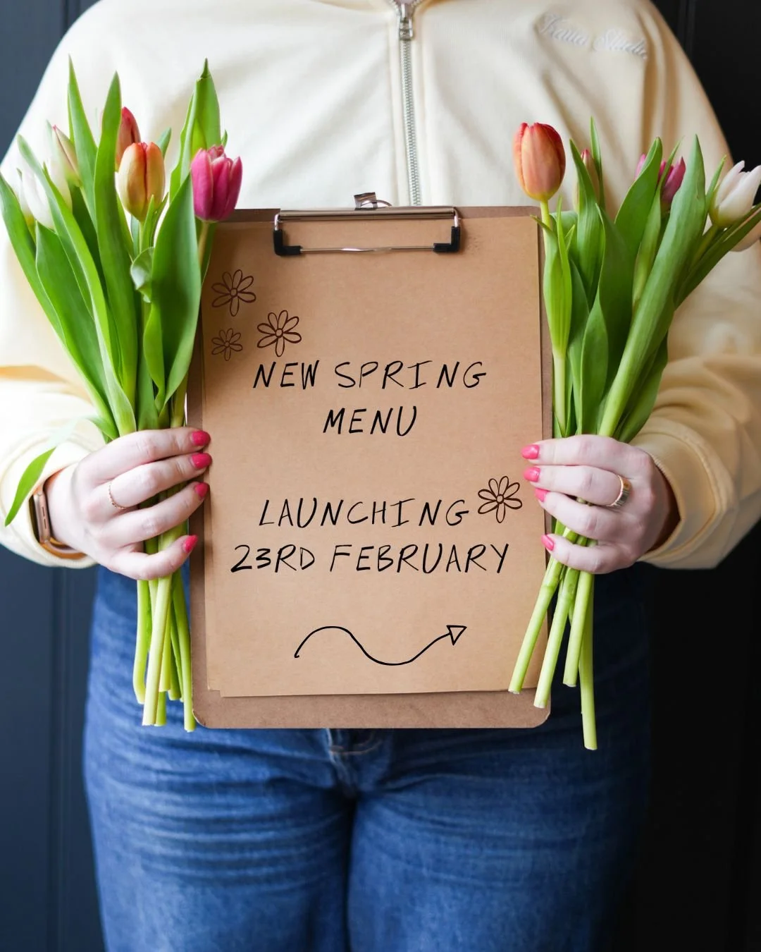 Our BRAND NEW Spring Brunch Menu lands Monday 23rd Feb 💐🍳 

Swipe to see! 

Fresh flavours, some old classics, and seriously delicious energy 🥂 We will save you a spot and see you for brunch 💛

#doughhereford #brunchdough #springmenu #visitherefo
