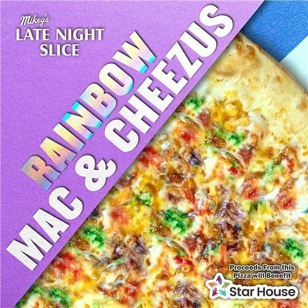 Show your #PRIDE for the rest of June and enjoy the Rainbow Mac &amp; Cheezus! This colorful delight infuses our all-time fan-favorite Pizza of the Week, the Mac &amp; Cheezus, with the colors of the rainbow to create something MAGICAL✨

A portion of