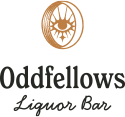 Oddfellows Liquor Bar logo with a stylized tree emblem