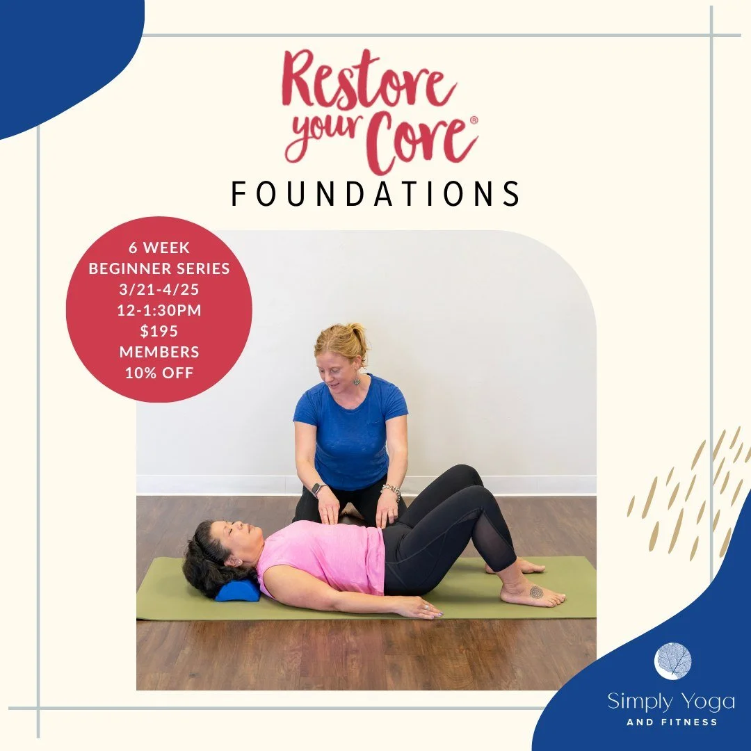 💙 Have you signed up yet? 

💙 Start  your healing journey in Restore Your Core&reg; Foundations today!

💙 Visist www.simplyyogaandfitness.com/workshops or click the link in our stories to register!