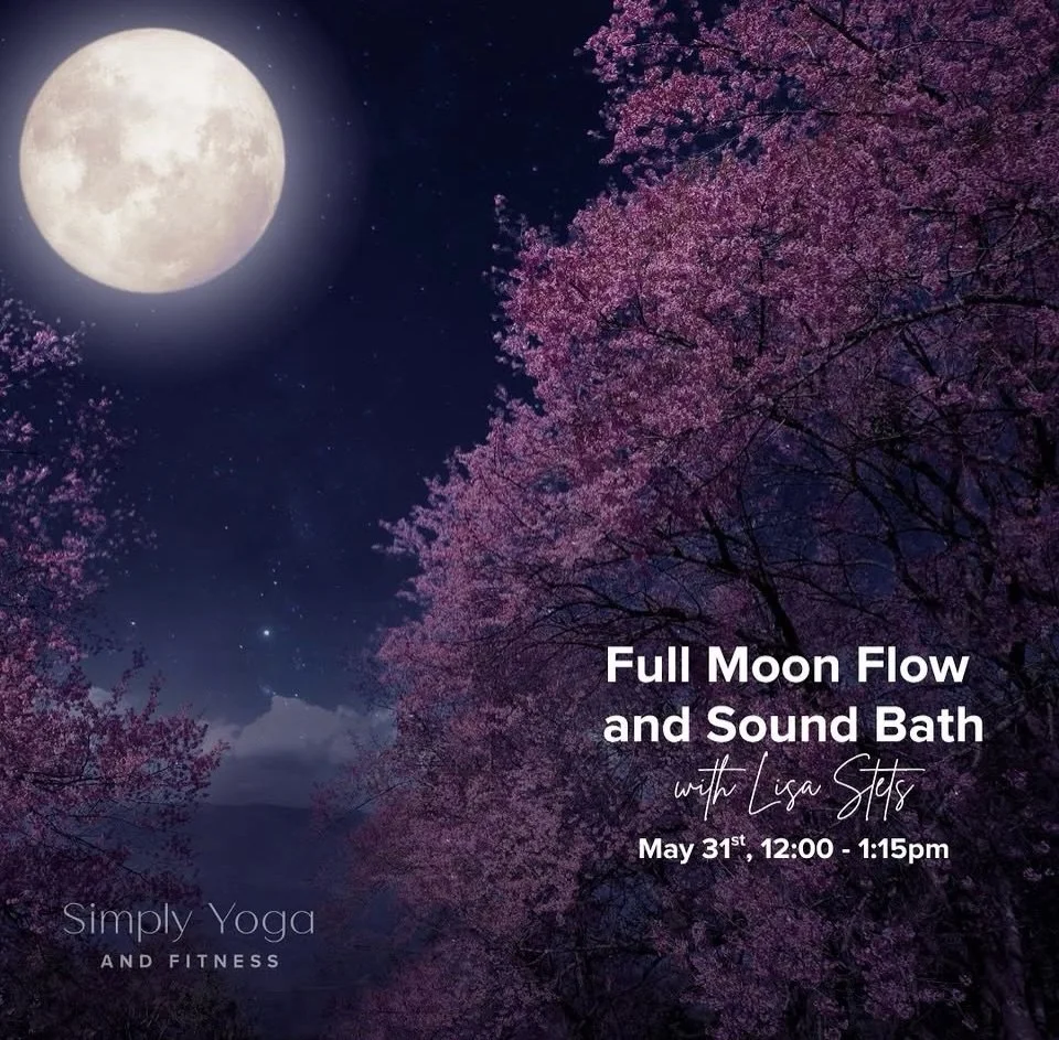🌝 Full Moon Flow and Sound Bath with Lisa Stets (@lisalopic)

🌝 Enjoy a moderate flow under the energy of the full moon to reset body, mind and spirit. Set an intention for the moon phase and connect to the lunar vibrations of mindful movement, med