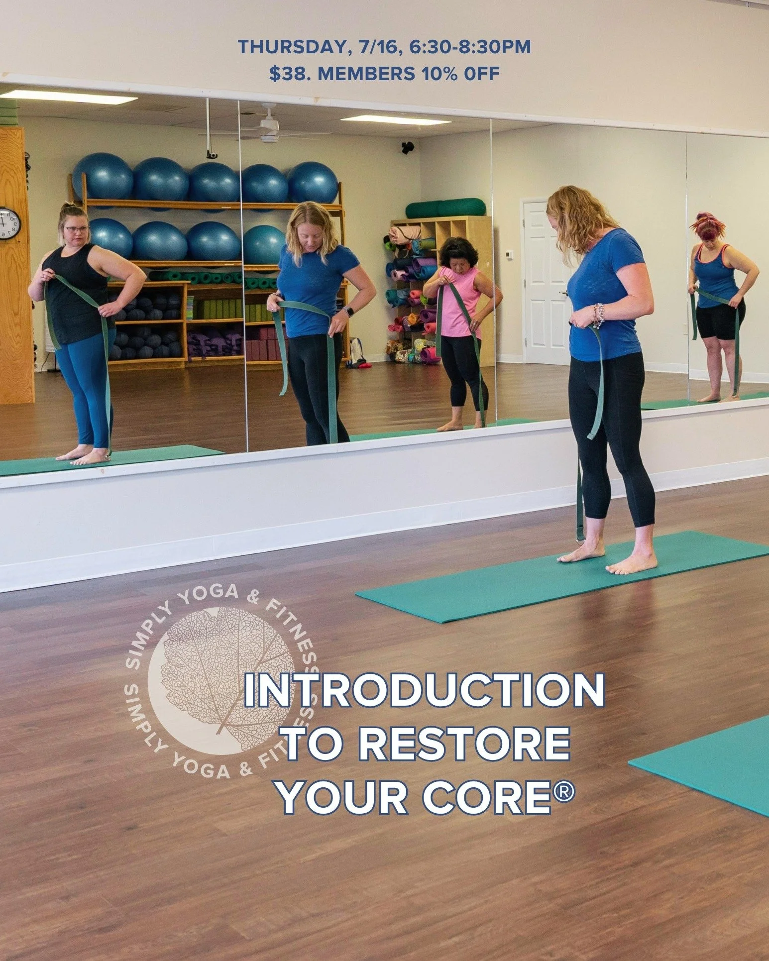💚Are you curious about theRestore Your Core&reg; program at Simply Yoga and Fitness and what it can do for you? Want to improve or prevent core and pelvic floor issues (incontinence, leakage while running, jumping, or coughing, prolapse, diastasis r