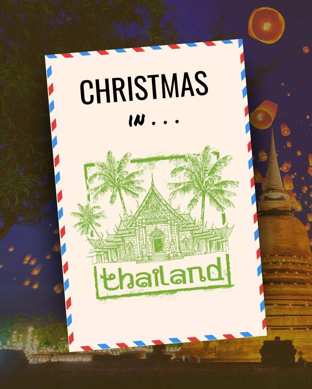 Ever wonder what Christmas looks like around the world? Here&rsquo;s a glimpse into Thailand.

Though Christmas isn&rsquo;t widely celebrated here, the season shines in a uniquely Thai way. 🌺🎋
Look out for bamboo and palm leaf &ldquo;Christmas tree