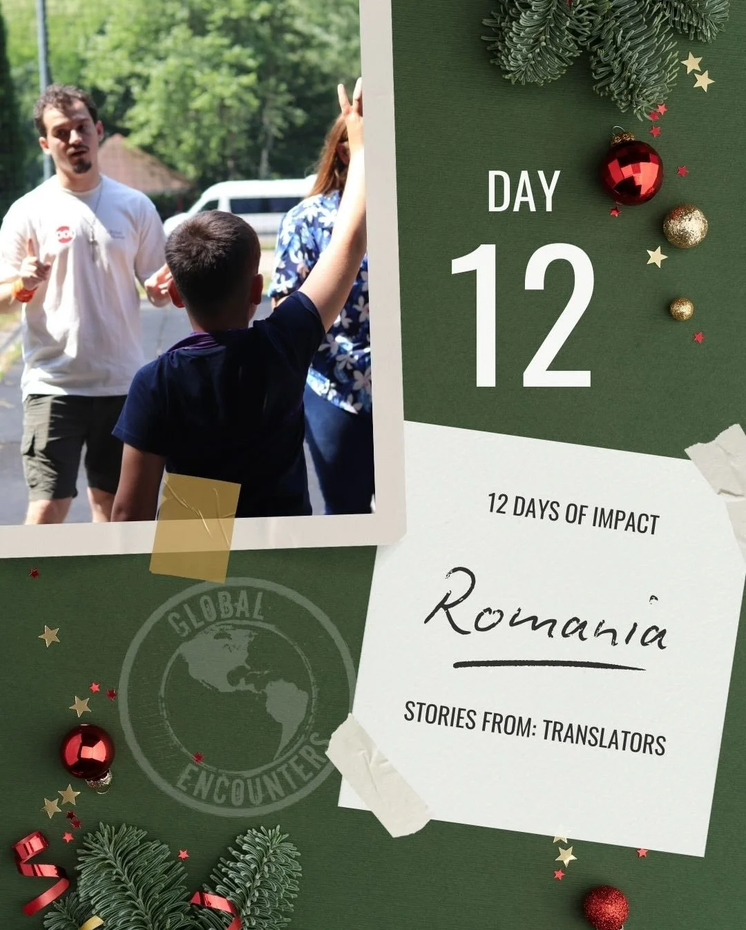 Day 12 of 12 Days of Impact is here. Listen to the powerful story of a Romanian translator who discovered her purpose in a single moment. Sometimes, all it takes is one moment to feel needed, seen, and called to serve. 
 #12DaysOfImpact #GlobalEncoun