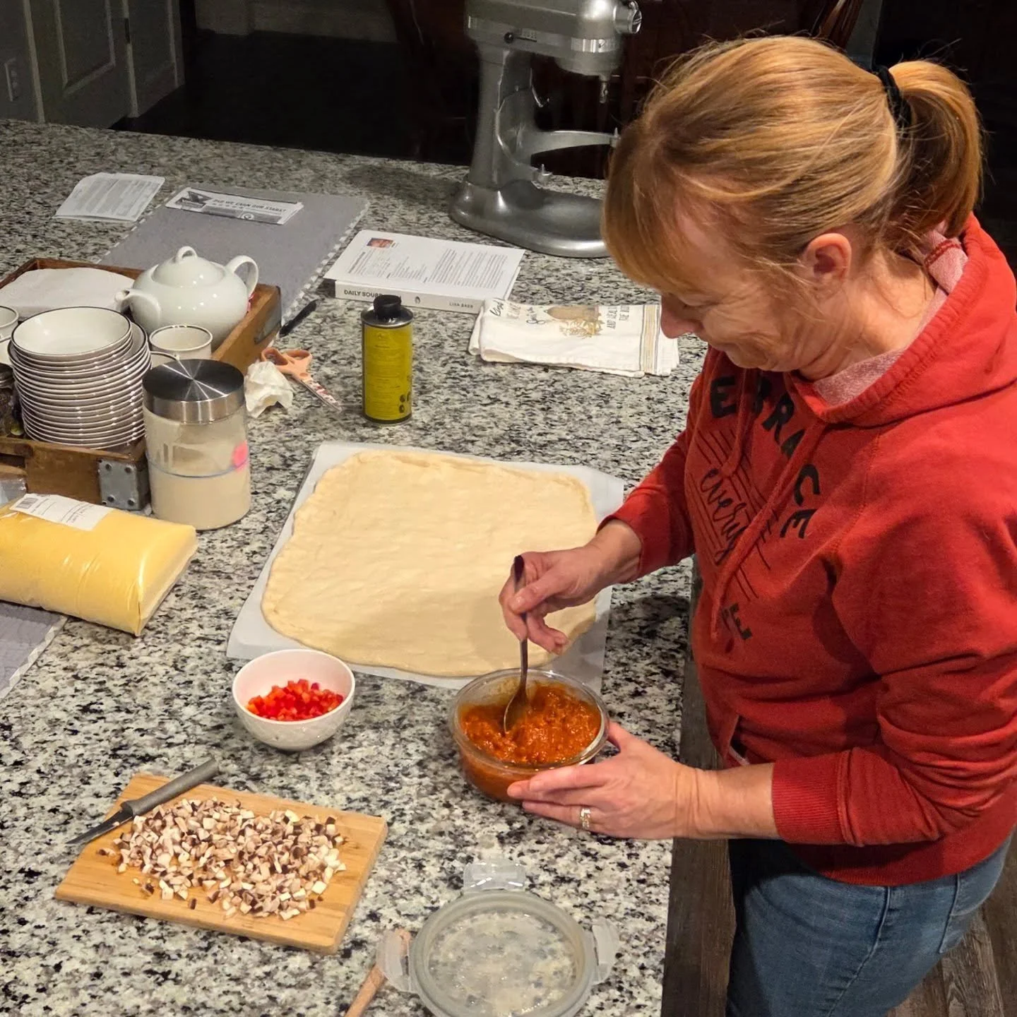 It's a good night for sourdough pizza!