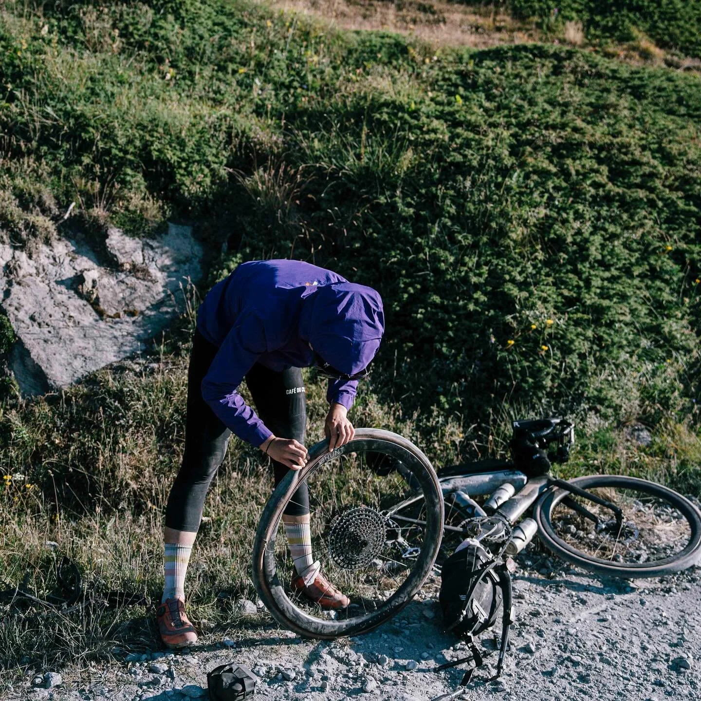 Cynthia&rsquo;s had a tire saga, and some unfortunate luck. If you&rsquo;ve been dot watching carefully you might have noticed her catching Jana upon sleep. This gap was opened up again, after a rear 1&rdquo; side wall tear. The repair, with tired ha