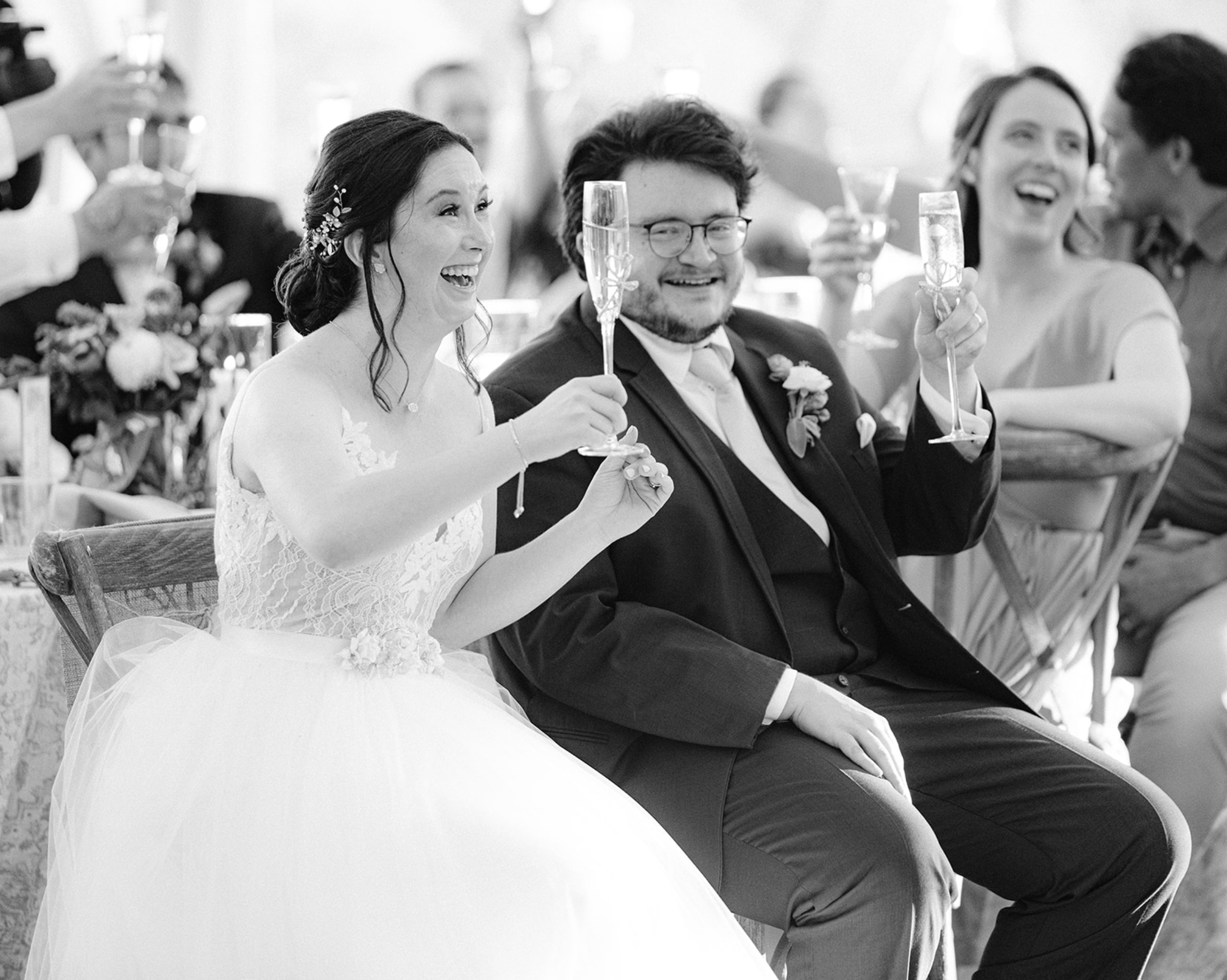 Authentic refined luxury tented wedding