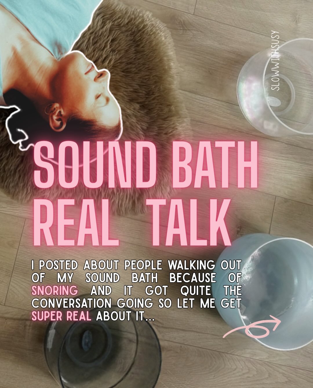💬 Sound Bath Real Talk! 

This appears to be a slightly controversial topic that sound bath facilitators have different approaches to.

When I spoke about some people leaving my sound bath because of snoring it prompted a lot of comments so let&rsqu