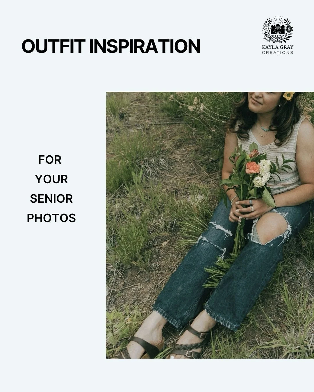 Scroll for some senior outfit inspo! You can always DM me outfit ideas if you want some advice &mdash; even if we&rsquo;re not shooting together I&rsquo;m here for u homie 🫶🏼🌈