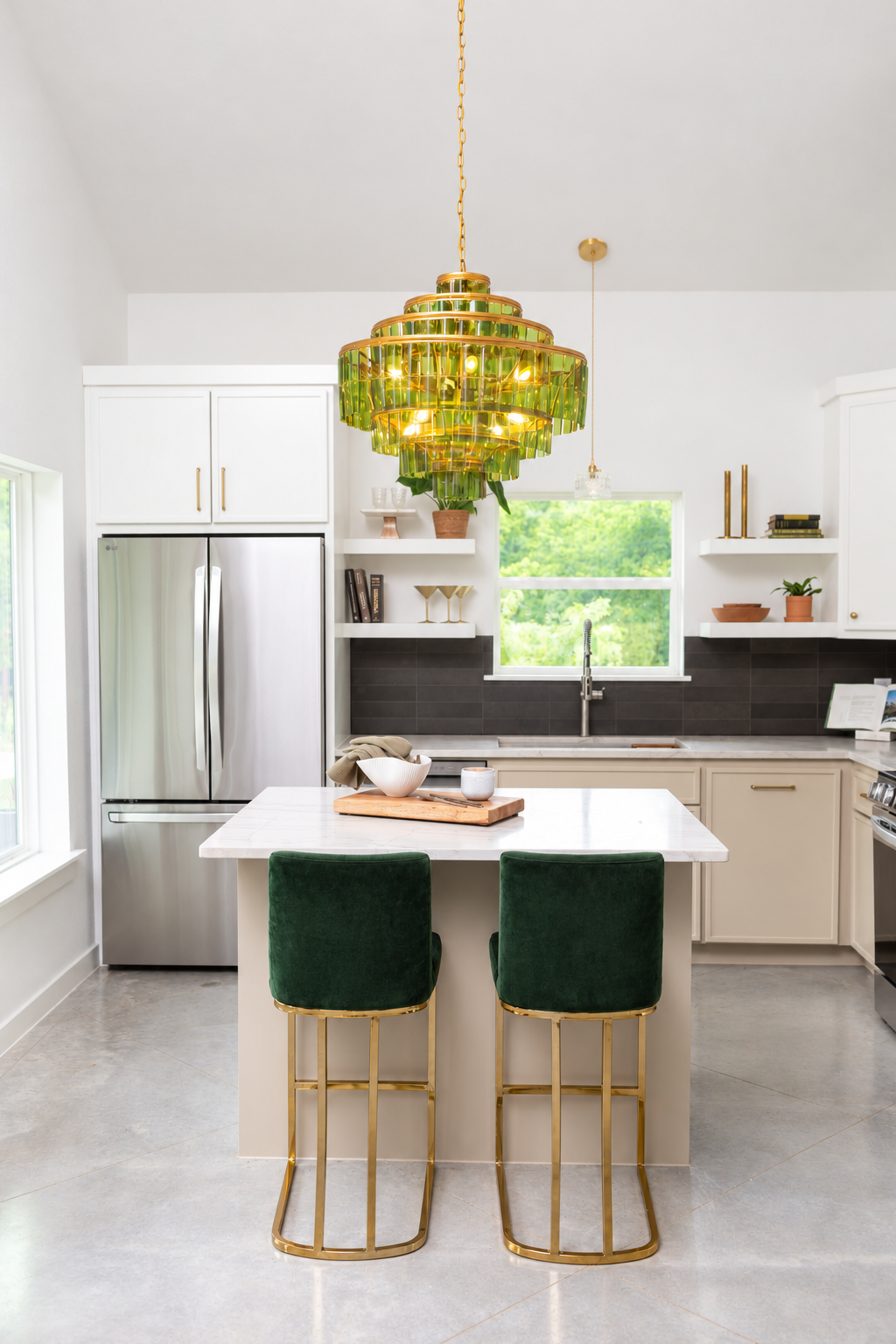 Emerald Velvet Kitchen Elegance.png