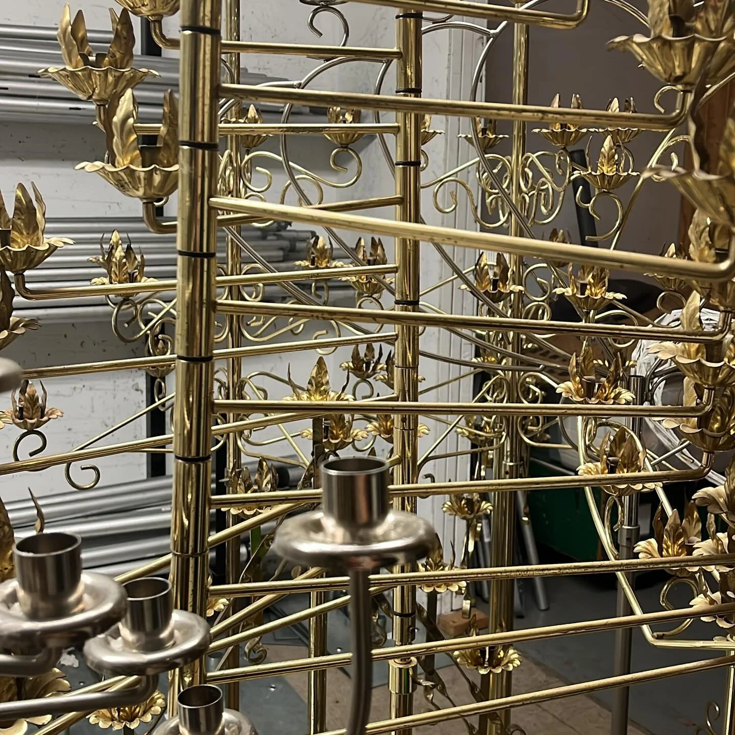 Anyone interested in upright candelabras? We&rsquo;re moving some out! $50 each!  Stop by the showroom, message, or call us to inquire!