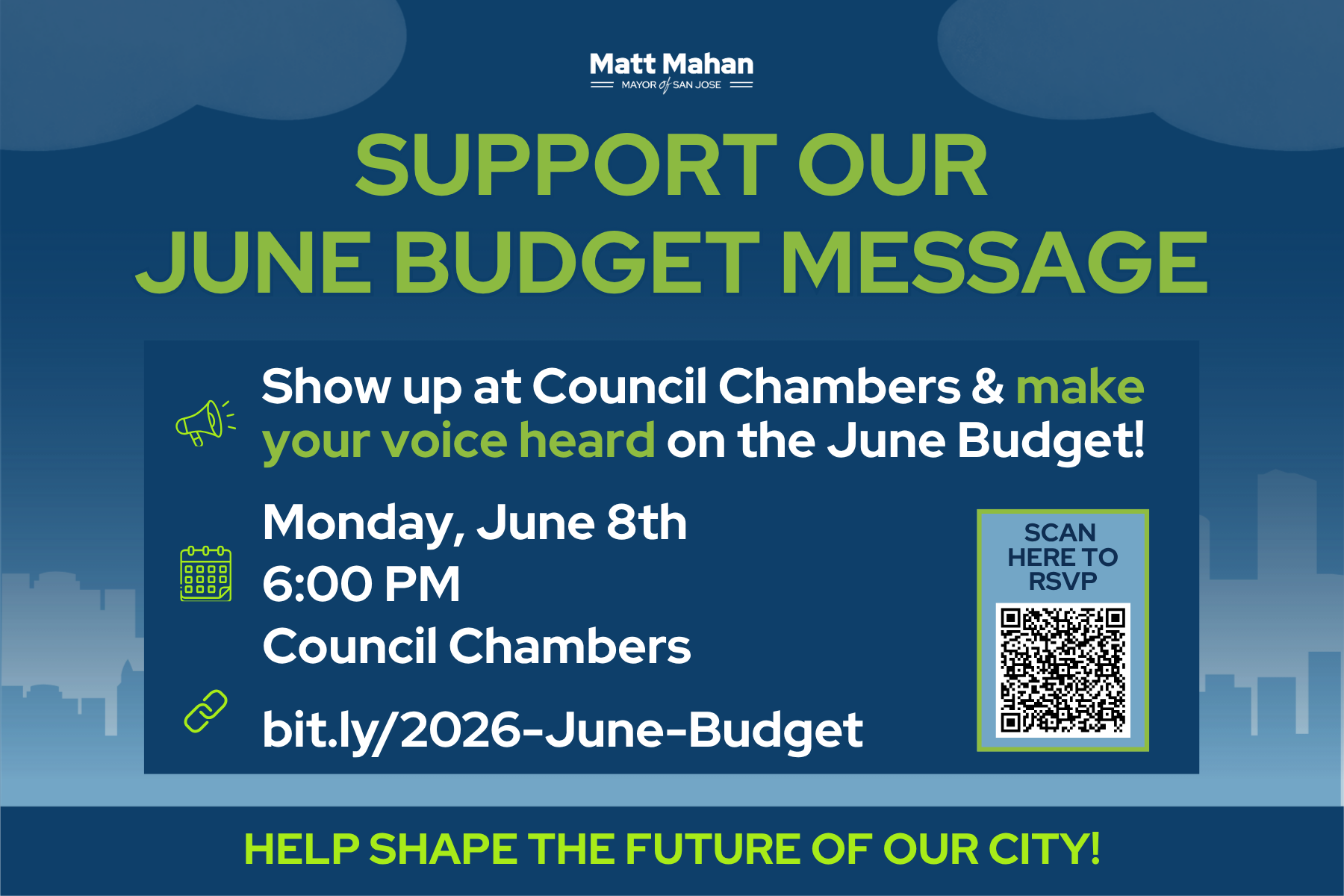Mayor Mahan Releases June Budget Message that Resolves $50.3 Million Shortfall, Protects Core Services, and Invests in San José’s Top Priorities