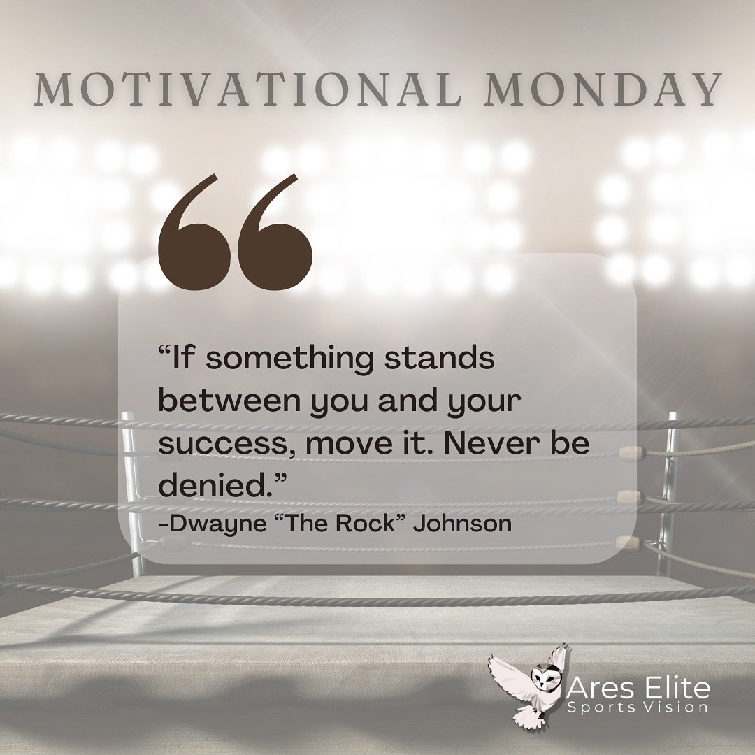 Motivational Monday: &ldquo;If something stands between you and your success, move it. Never be denied.&rdquo; -Dwayne &ldquo;The Rock&rdquo; Johnson 

Don&rsquo;t let anything stop you from reaching your goals. 

#motivationalmonday #quotes #athlete