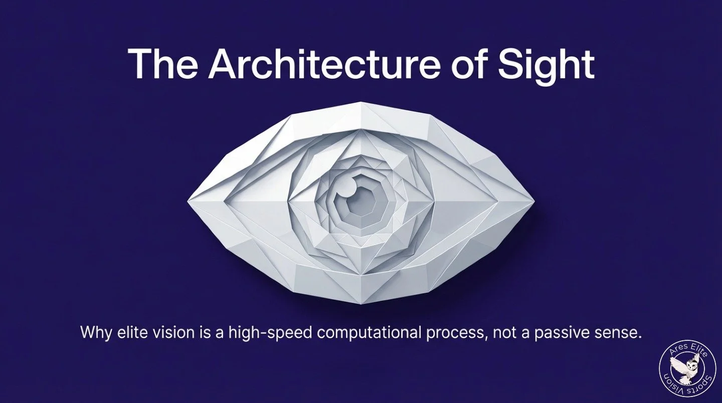 Vision isn&rsquo;t a camera.
It&rsquo;s a system that builds perception layer by layer.

Light scatters. Noise shows up early. The retina filters, sharpens, and prioritizes information before the brain ever sees it. By the time perception happens, th