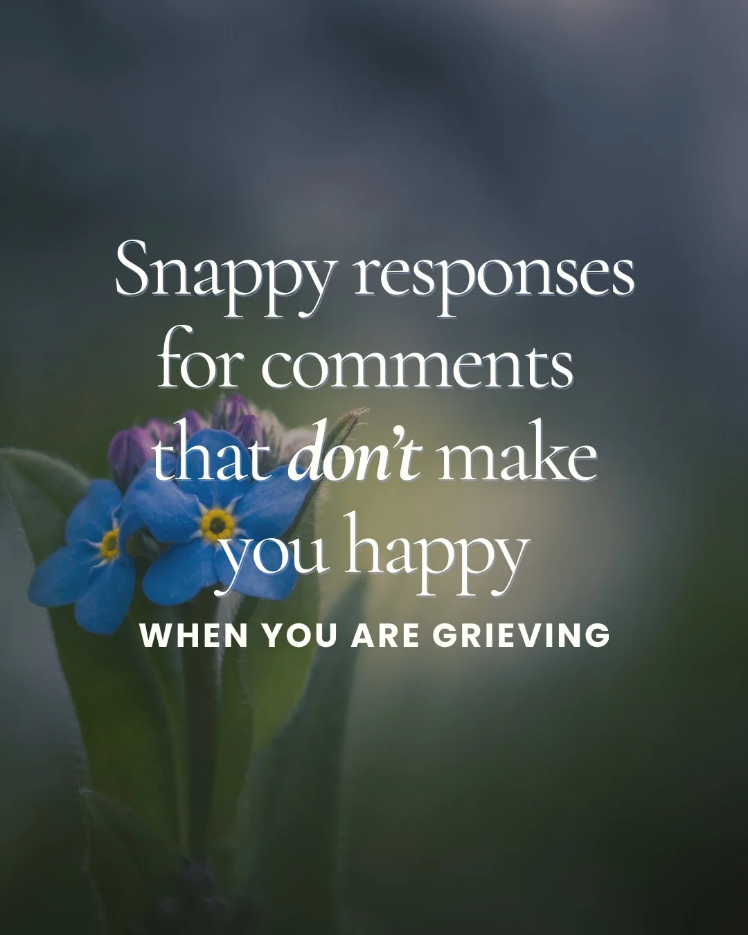 If you're grieving, chances are you've been offered advice, and a lot of it. 😣⁠
⁠
It can feel like we are bombarded at a time when we're already overwhelmed and feeling like a mess. And sadly, a lot of the advice just isn't good, or doesn't align wi