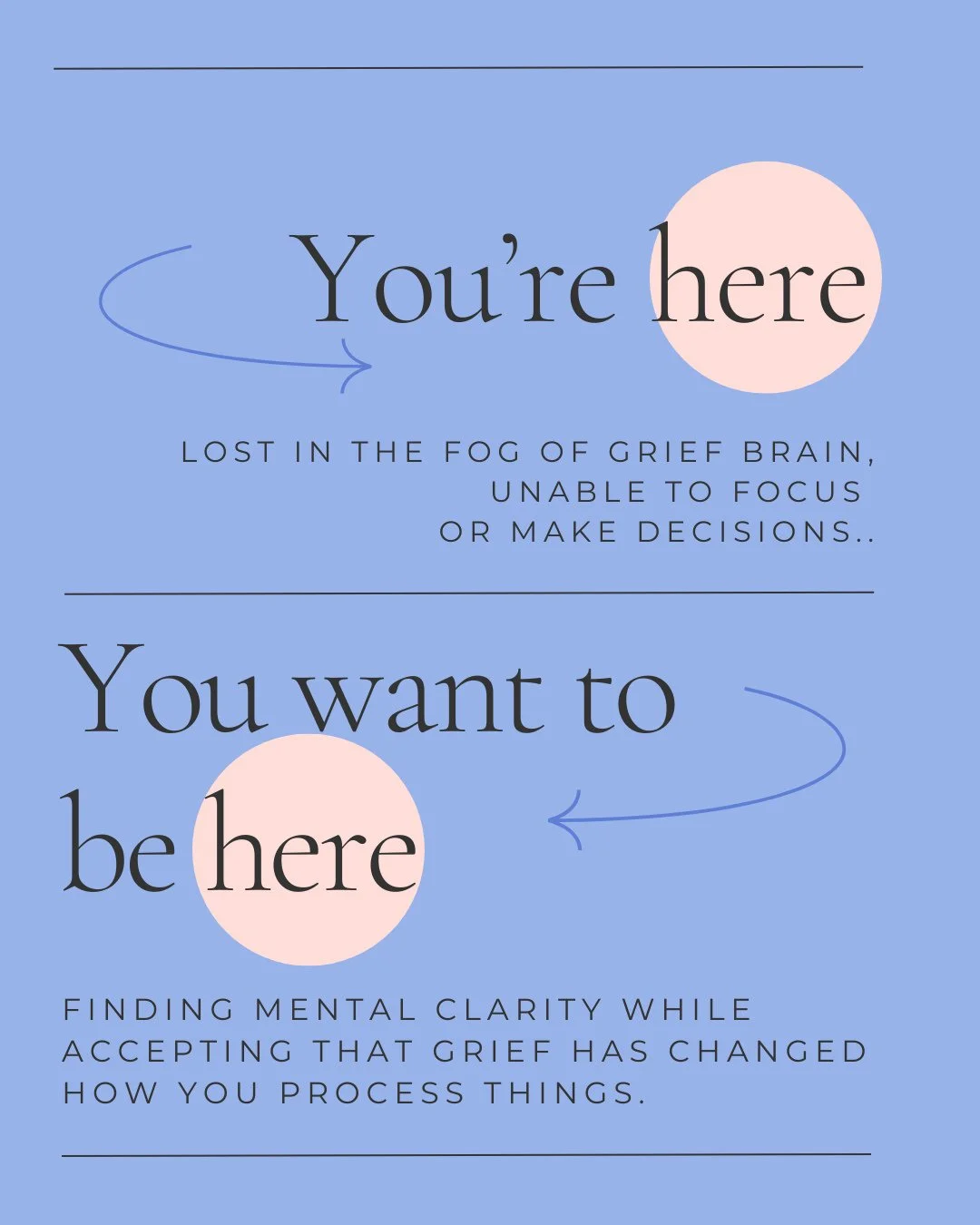 Grief brain is real. 
We forget appointments. We have trouble making decisions, even simple ones. We walk into a room and forget why. Sometimes we have to read the same paragraph five times. There's a fog that makes everything feel harder, slower,