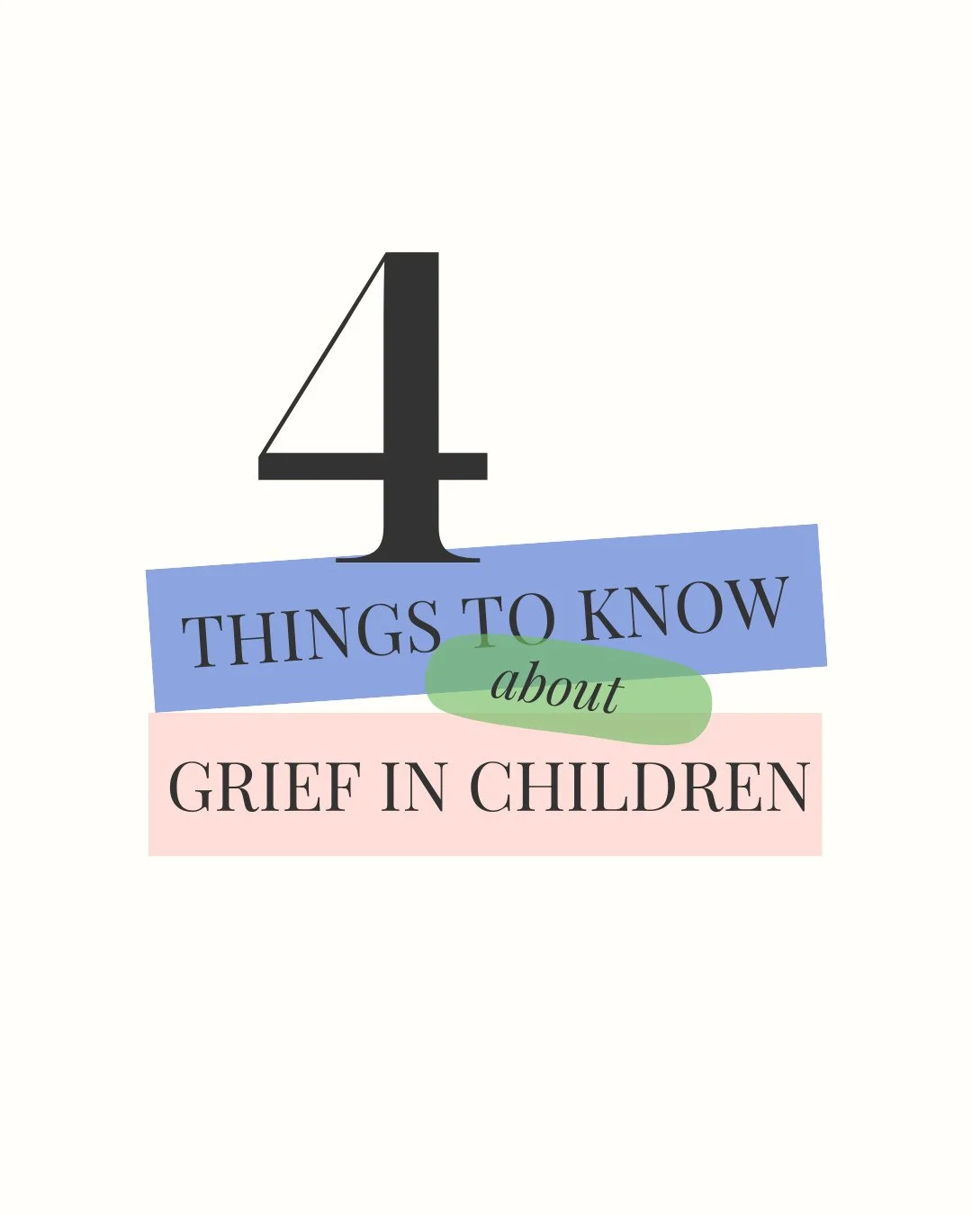 Today is Children's Grief Awareness Day⁠
⁠
Sometimes we expect that our children's grief will look like grown-up grief, but grief can look different in kids.⁠
⁠
It's important to know that because:⁠
⁠
💛 We don't want to miss signals that they need s