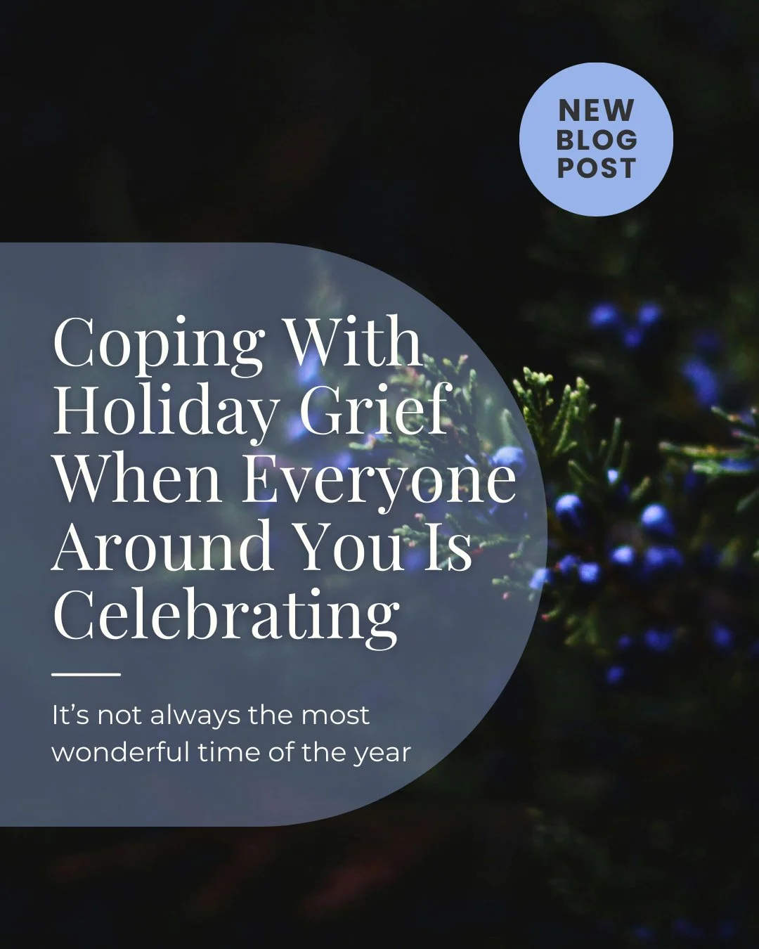 The world is celebrating. You're just trying to make it through the day.⁠
⁠
Here's what no one tells you about grieving during the holidays: It's not just about whether you attend gatherings or not. It's about existing in a world that expects you to 