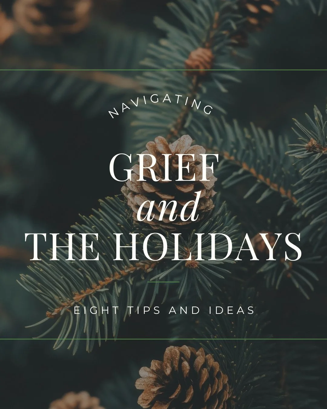 Grief and the holiday season are not an easy combination, but there are some things you can do and thoughts you can shift to get through it a little better.⁠
⁠
Though all these ideas self-compassion is the key. 🗝️⁠
⁠
Do you have some ideas for navig