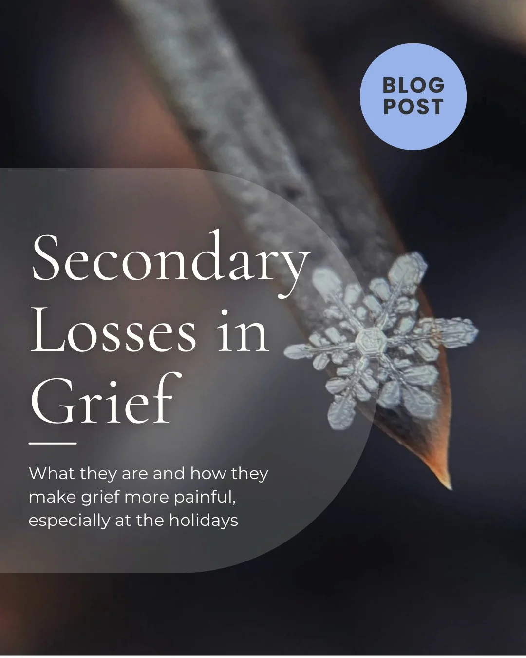 The holidays have a way of spotlighting losses you didn't even know you were grieving.⁠
⁠
It's not just missing the person. It's missing who you were with them. The traditions you can't recreate. The home you no longer live in. The future plans that 