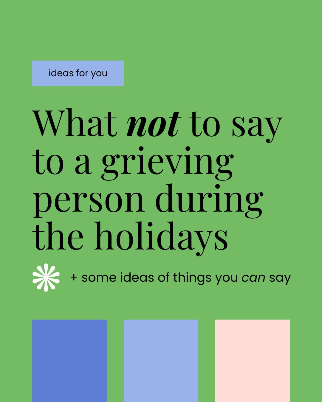 December can be the longest month when you're grieving 🕯️⁠
⁠
The constant bombardment of "most wonderful time of the year" messaging when you're heartbroken? Exhausting. ⁠
⁠
The expectation to show up to parties and smile? Heavy. ⁠
⁠
The g